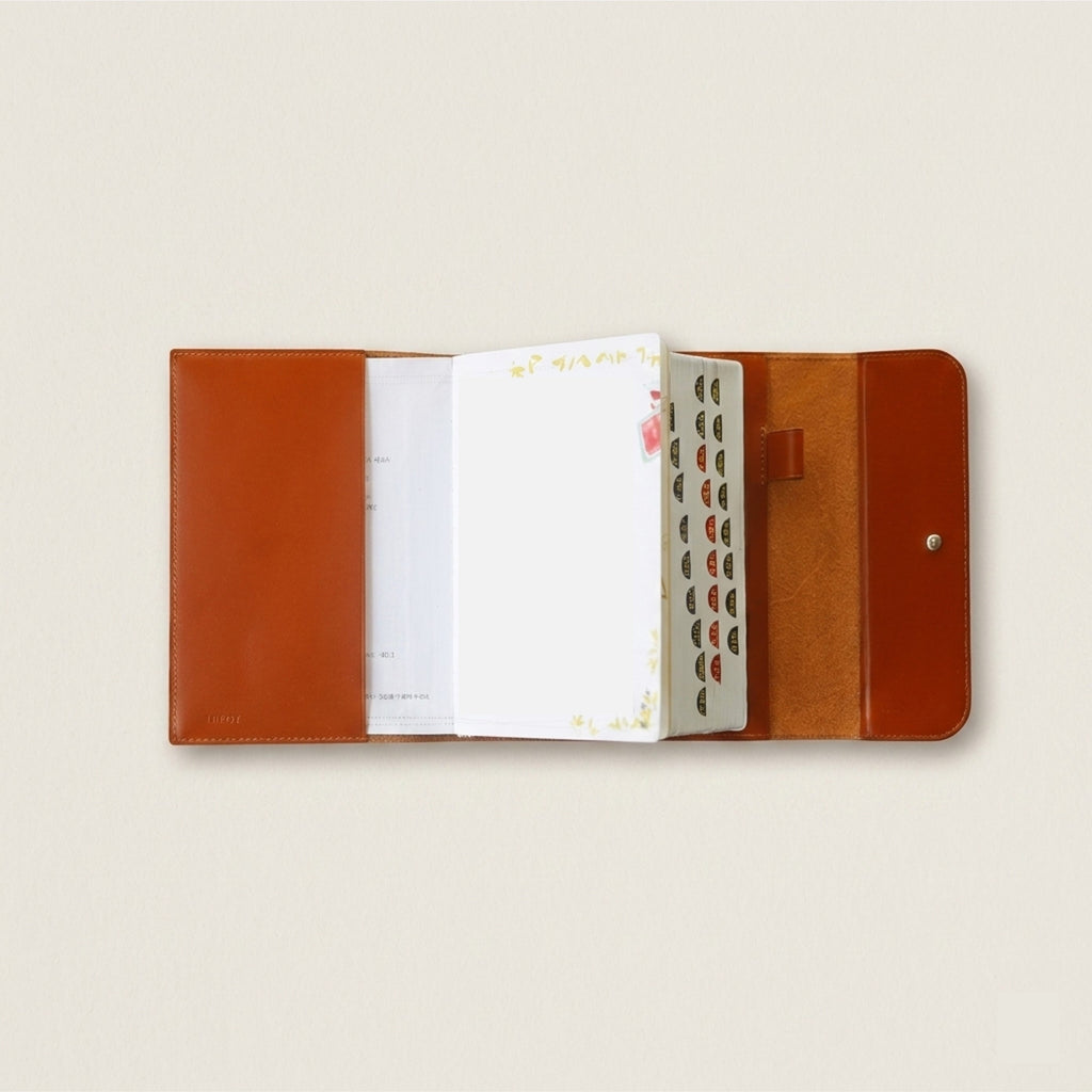 Snap Leather Bible Cover - Italian Walpier Vacchetta