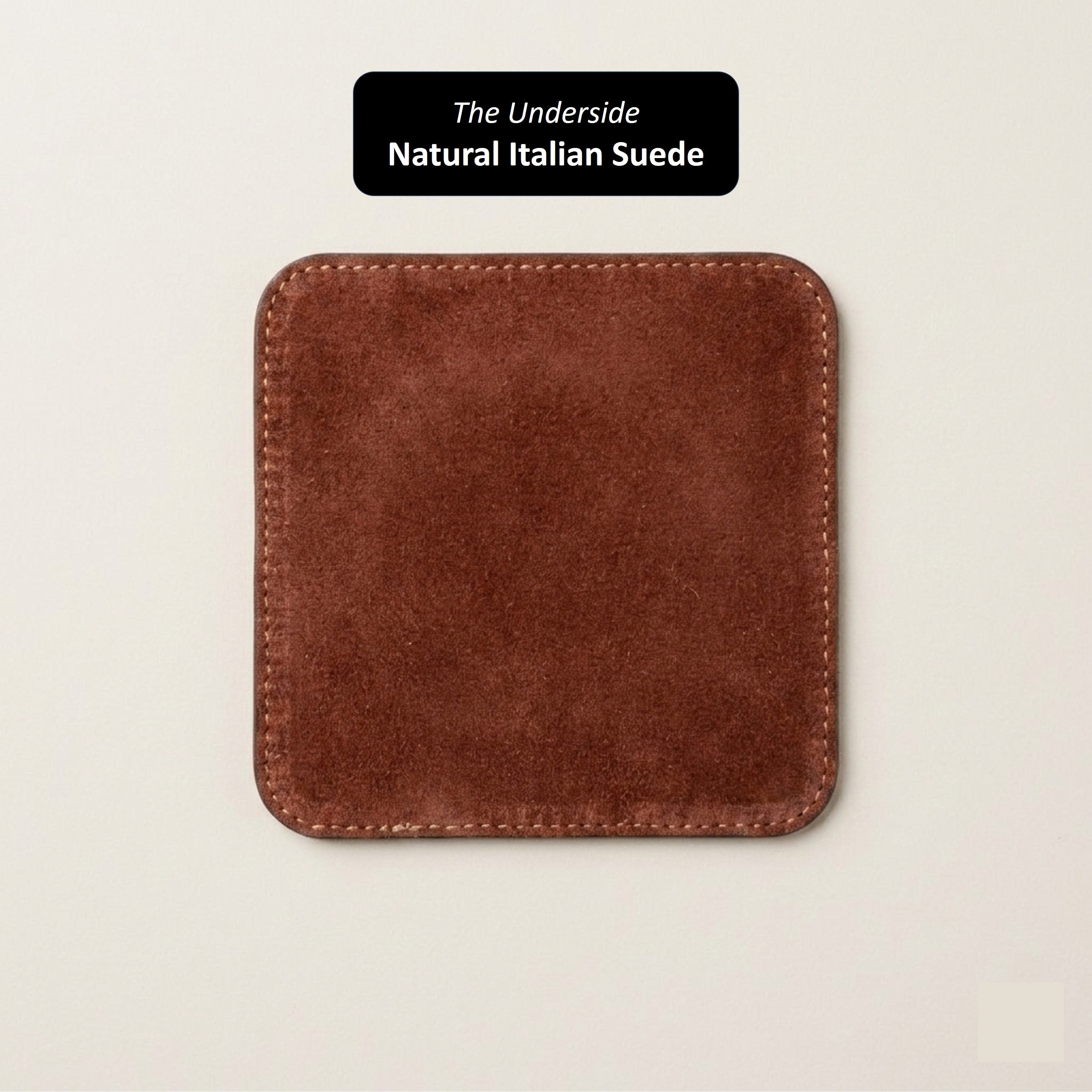 German Noblessa Leather Tea Coasters