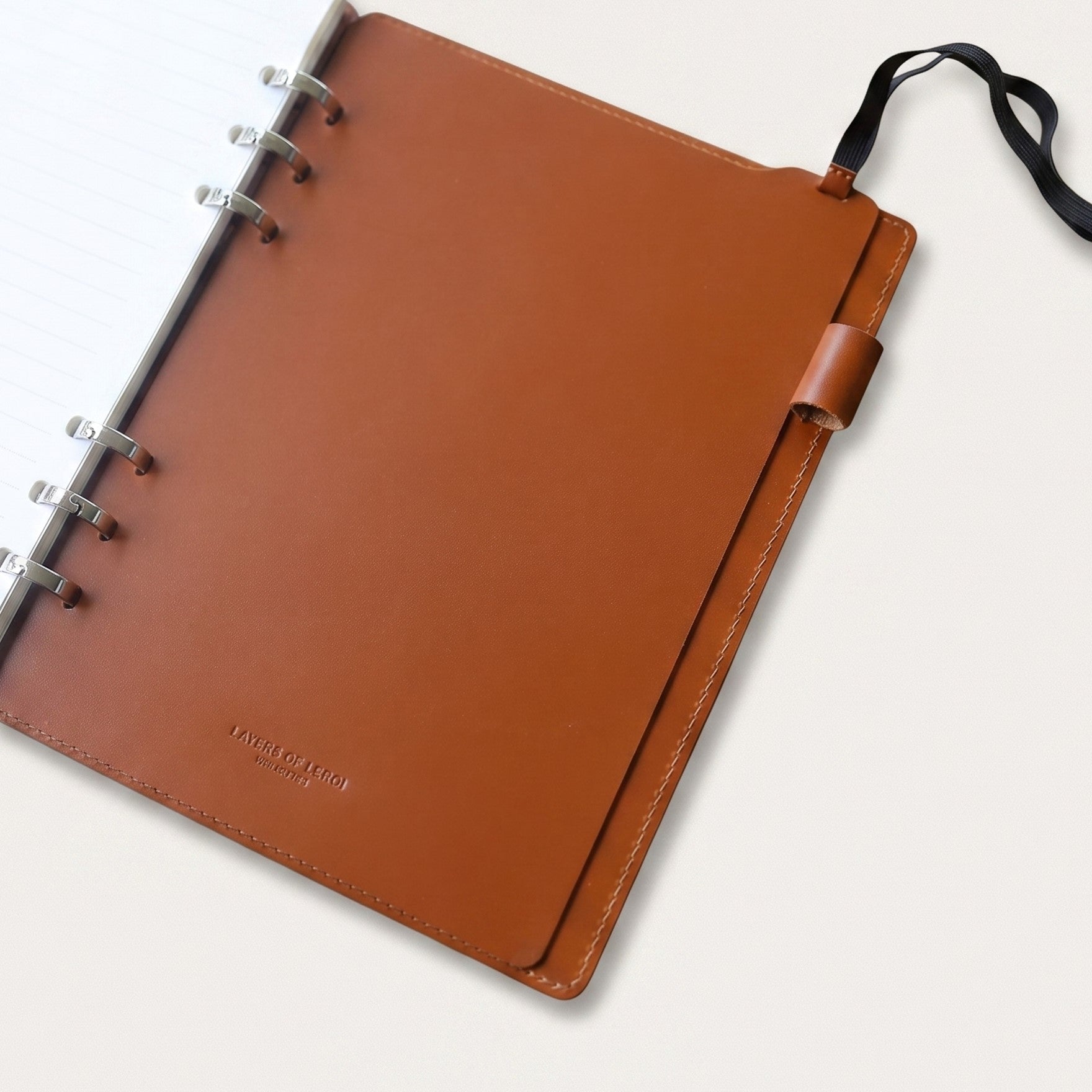「INSIGHT」Edition A5 Smart Ring Binder in German Noblessa Leather
