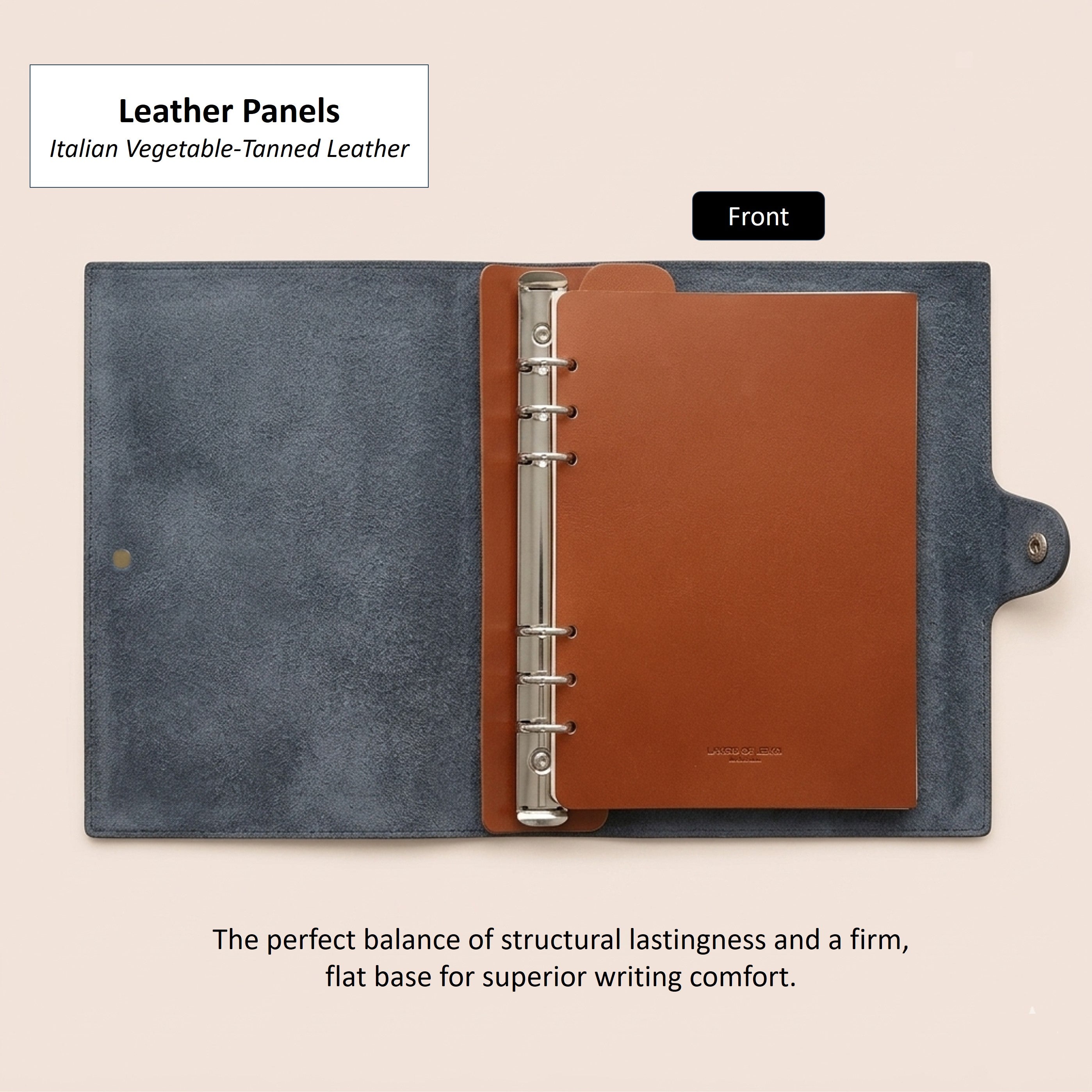 A5 Journal in  German Togo Leather