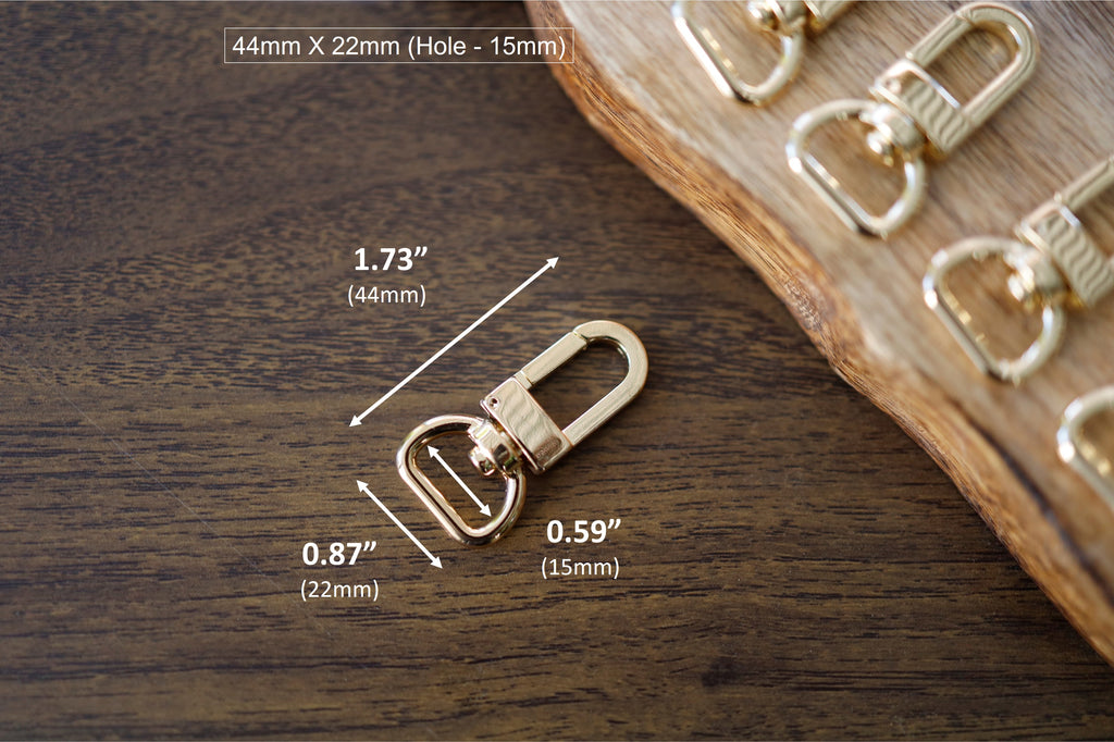 Swivel Clasps (Gold, 1.73” X 0.87”)