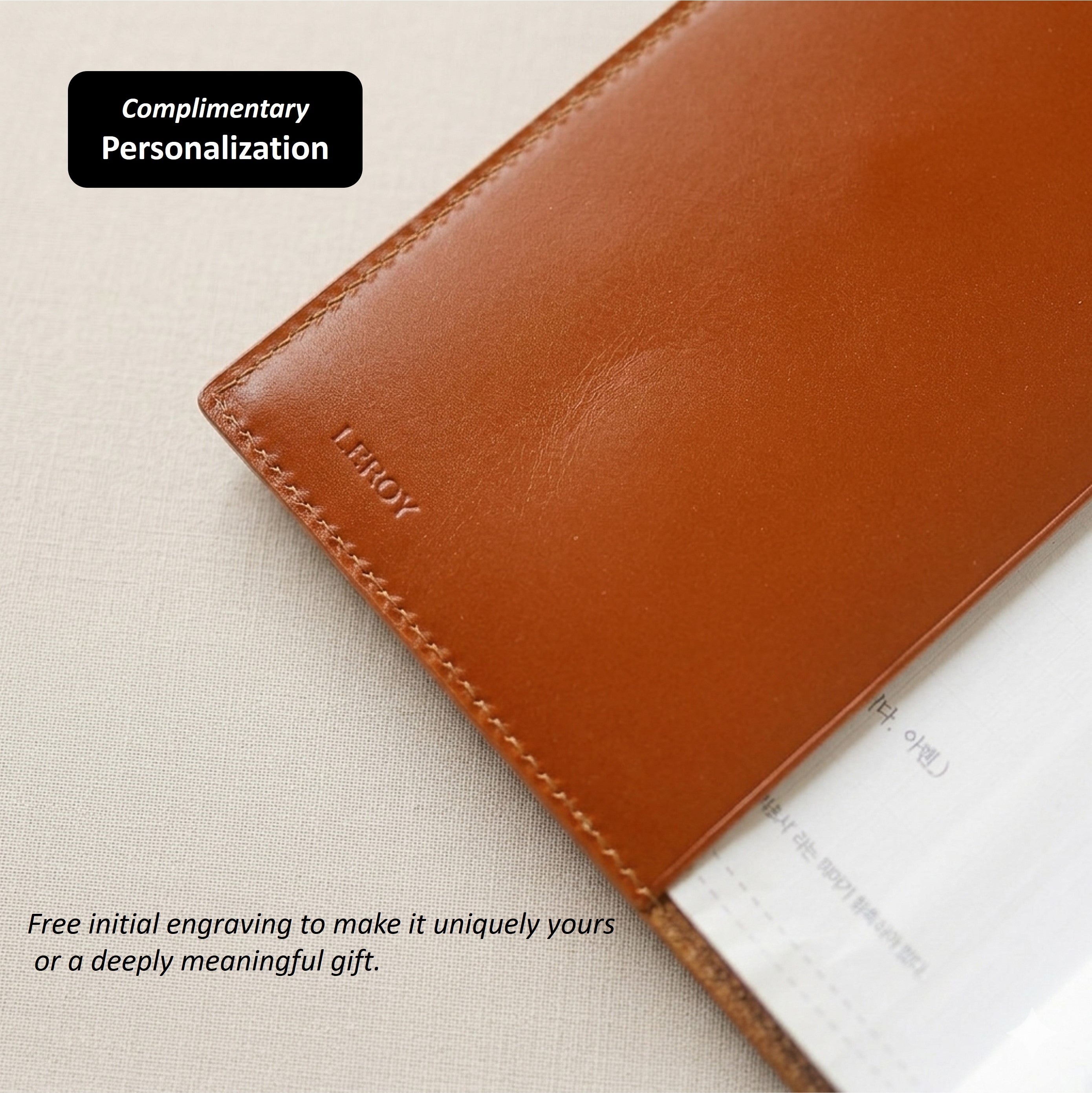 Minimalist Standard Leather Bible Cover - Italian Walpier Vacchetta