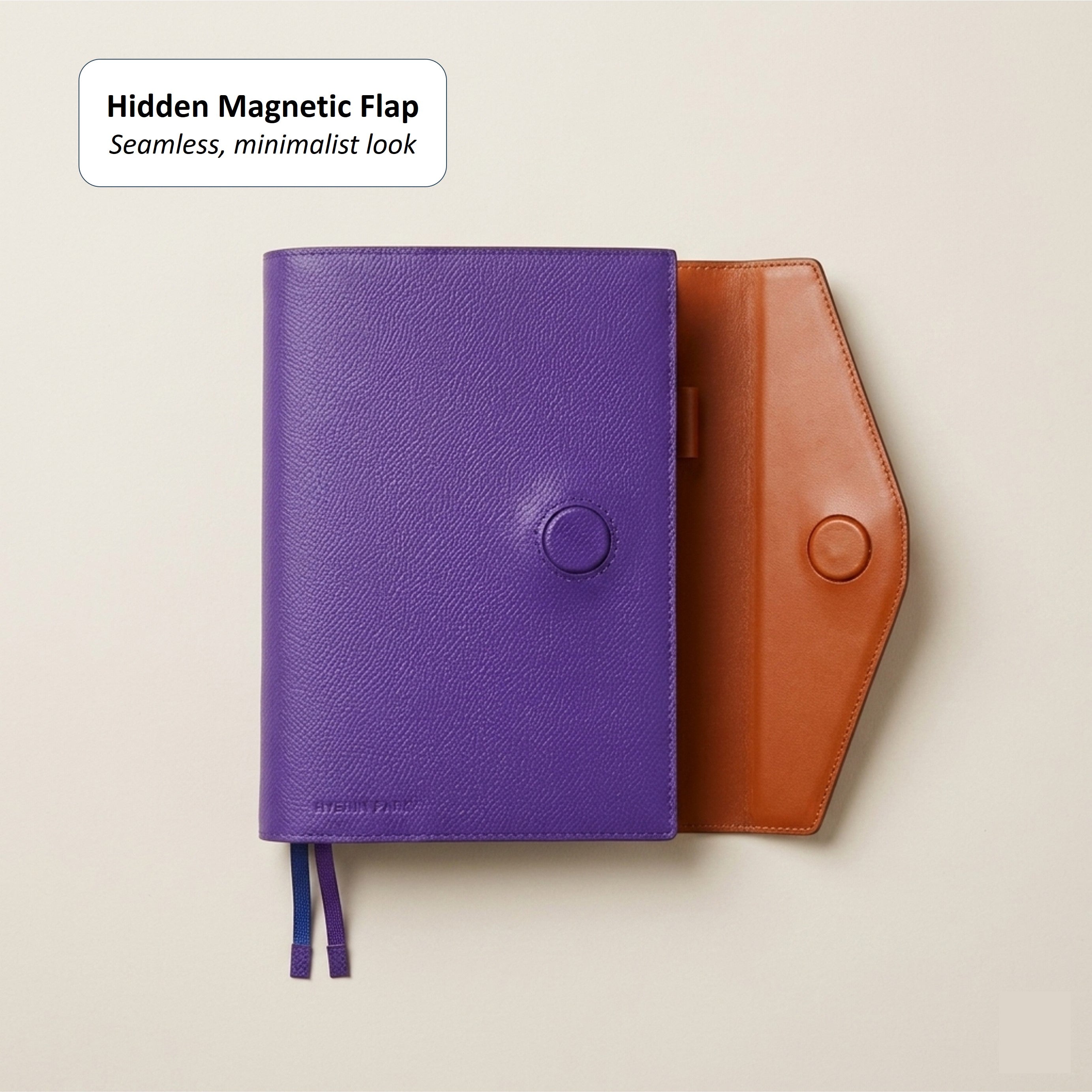 Magnetic Leather Bible Cover - German Noblessa Leather