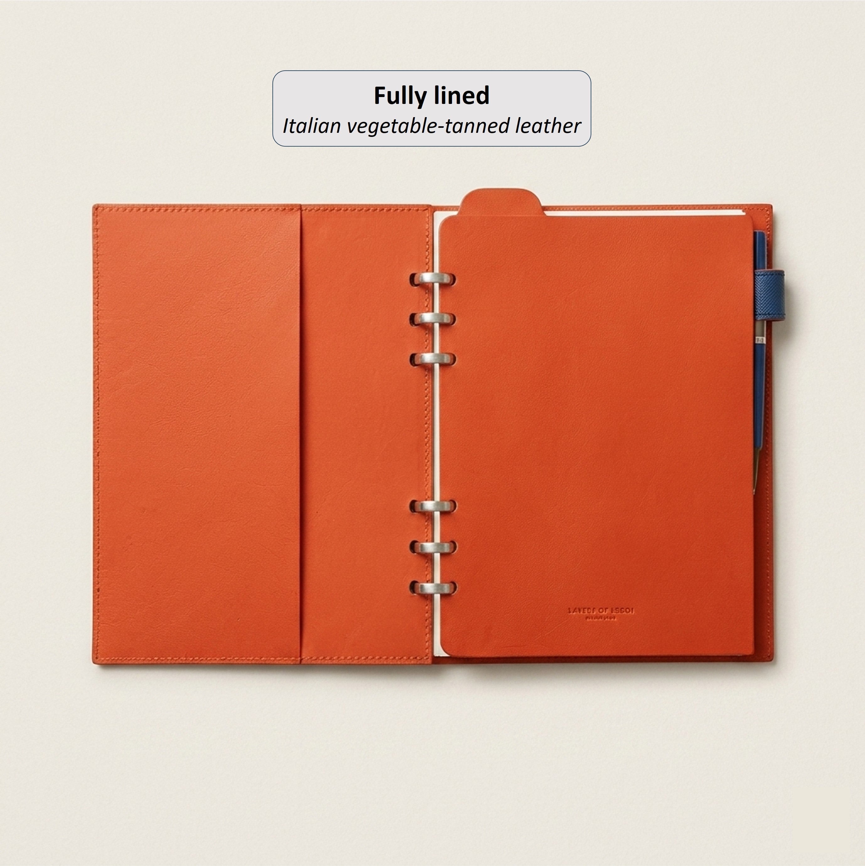 A5 Smart Ring Binder in German Noblessa Leather