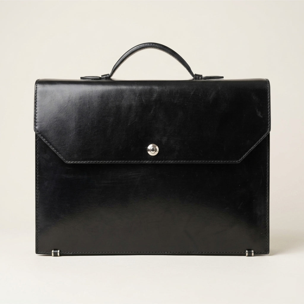 The Origin: Bespoke Bridle Leather Briefcase