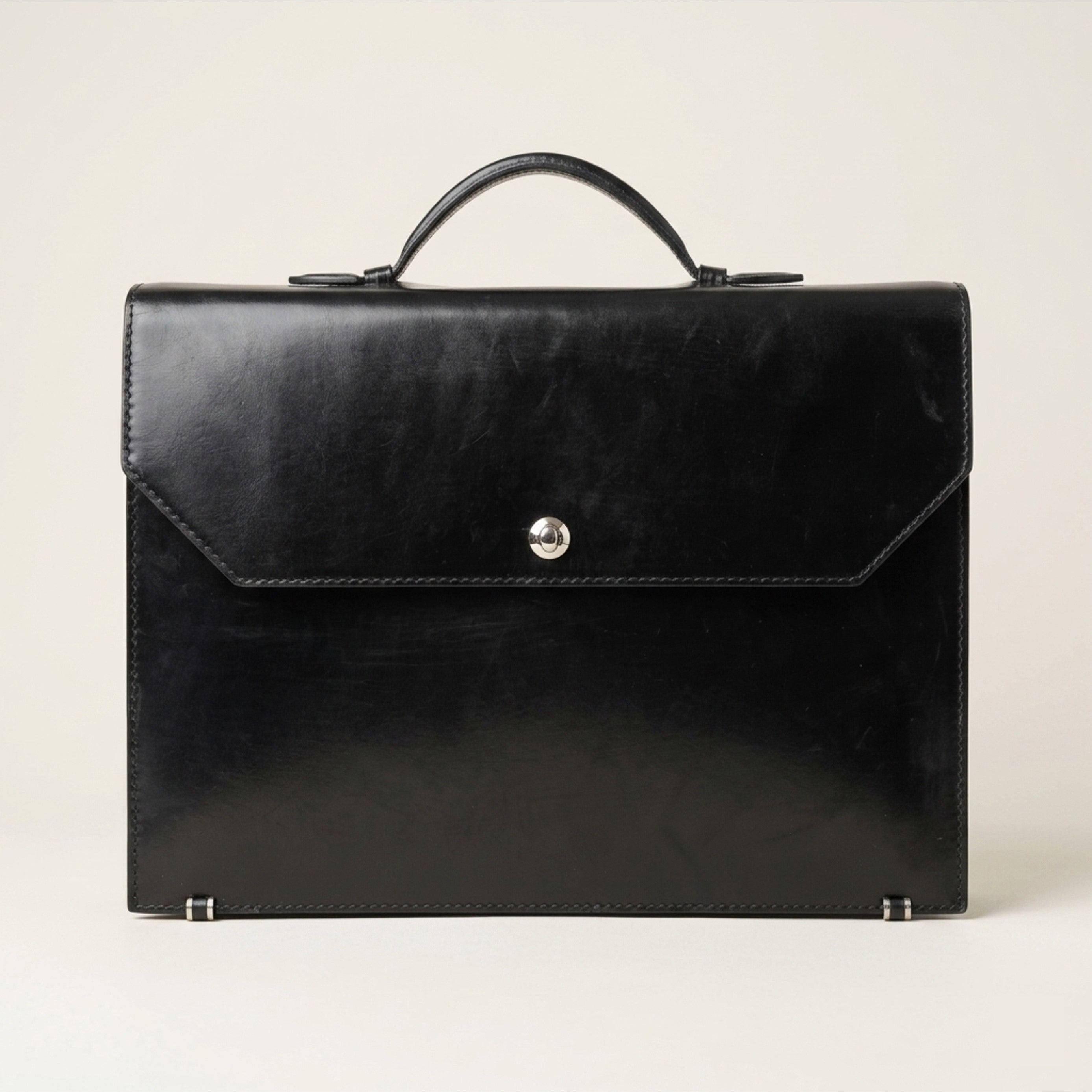The Origin: Bespoke Bridle Leather Briefcase