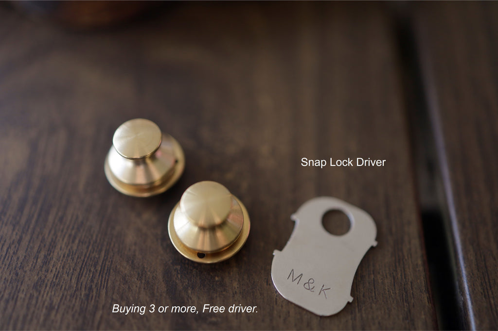 Snap Lock Closure (Solid Brass)