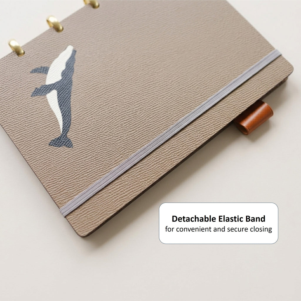 「Humpback」Edition Discbound Planner in German Noblessa Leather