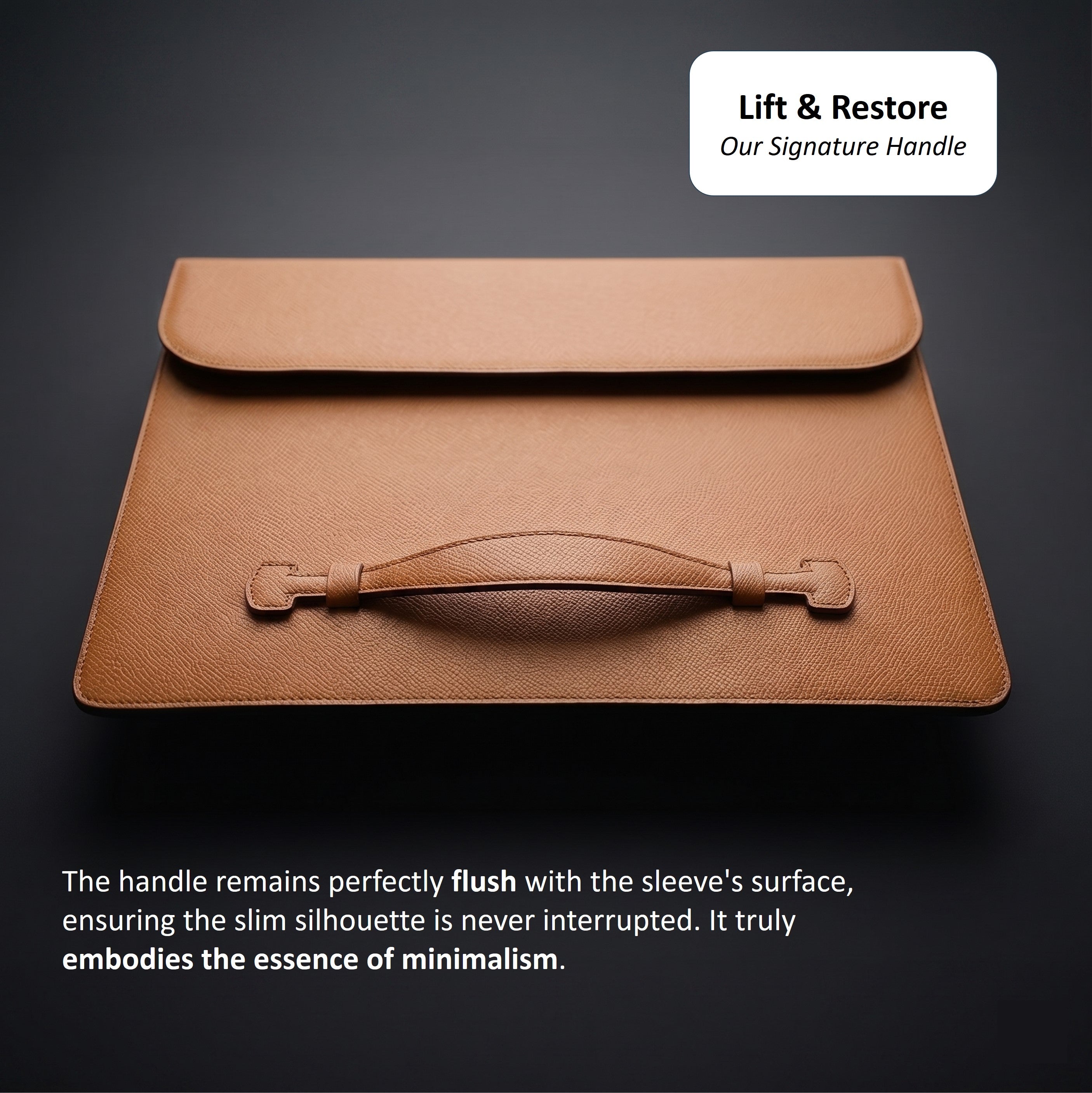 THE PENTAS: German Noblessa Leather Flap Sleeve for iPad