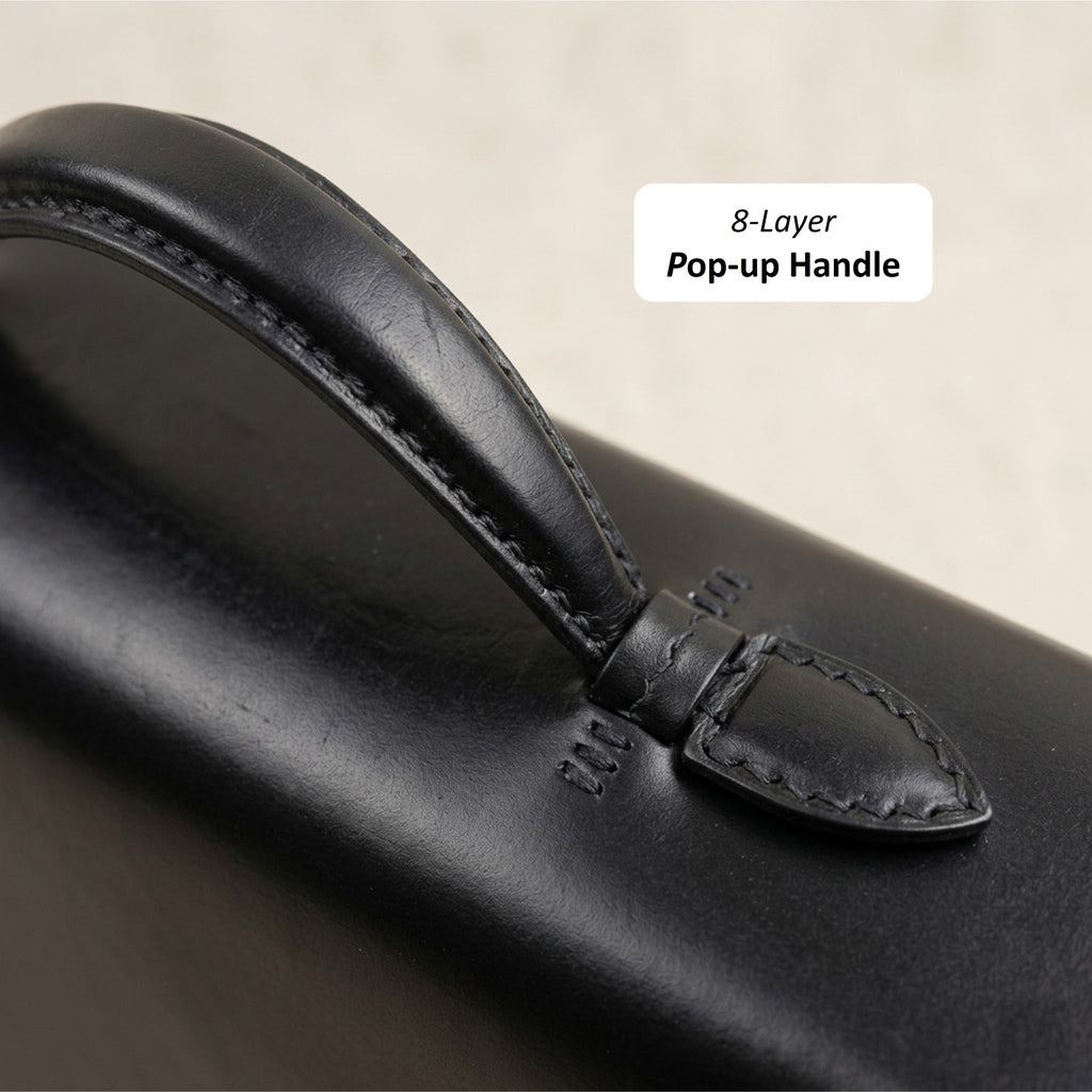 The Origin: Bespoke Bridle Leather Briefcase