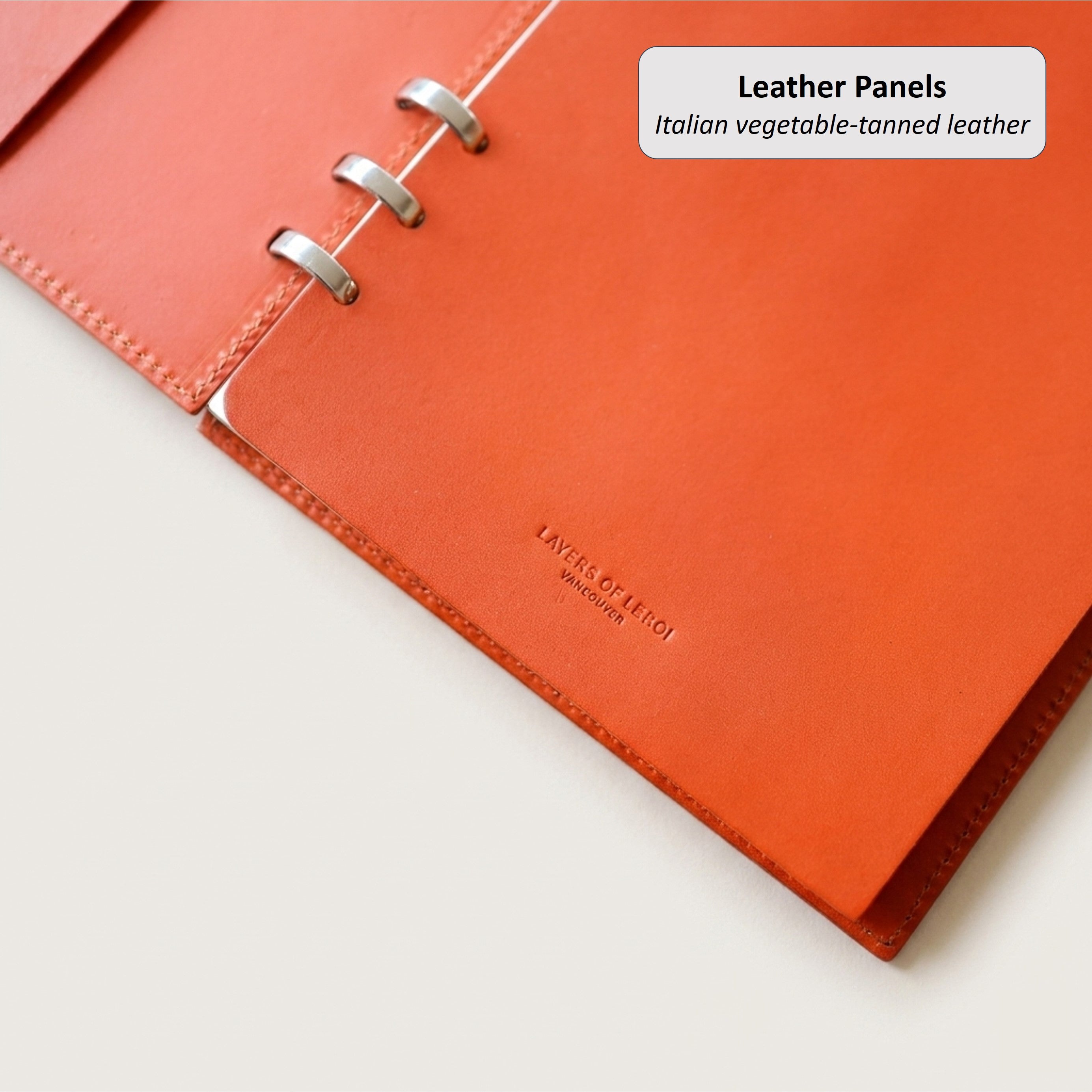 A5 Smart Ring Binder in German Noblessa Leather