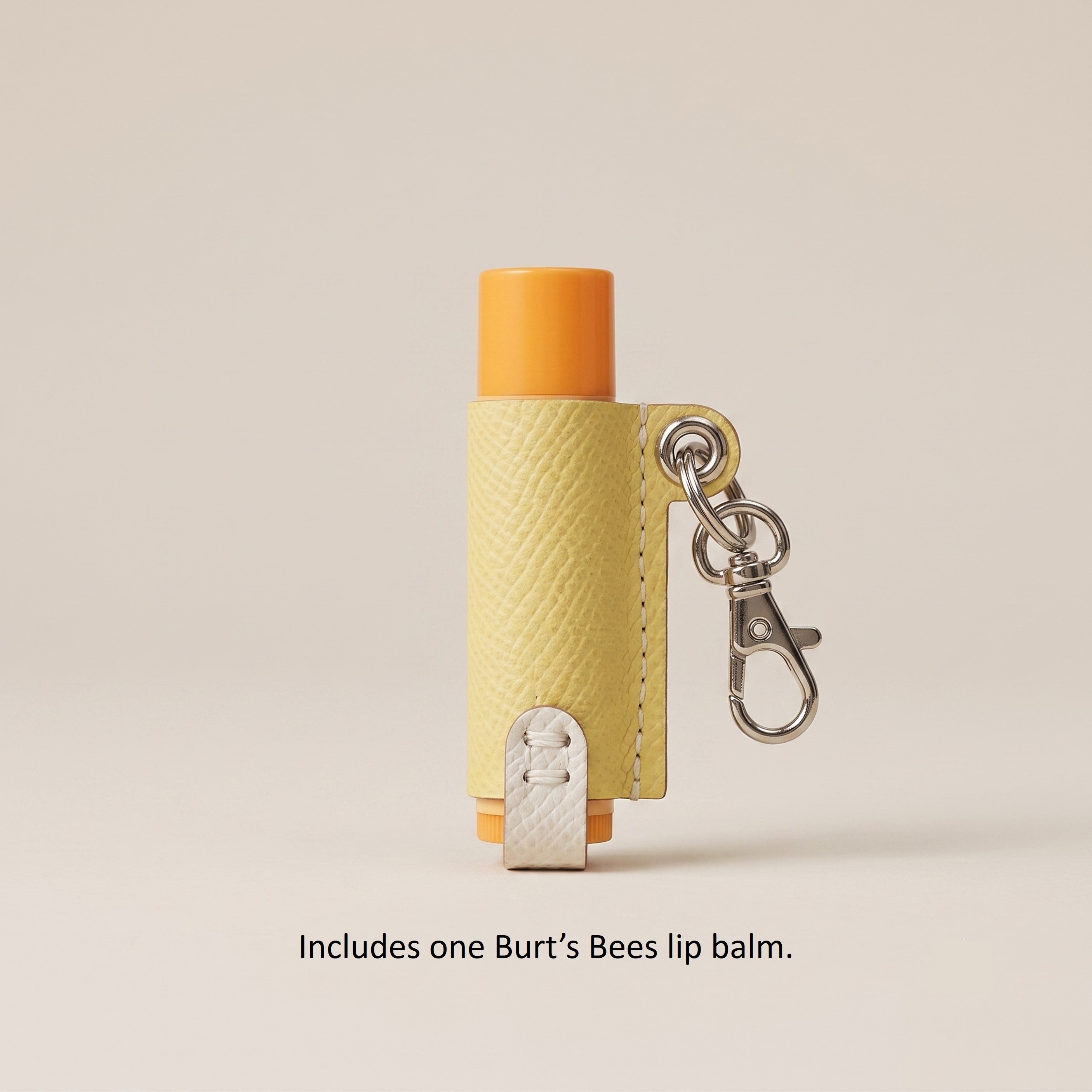 German Noblessa Leather Lip Balm Holder