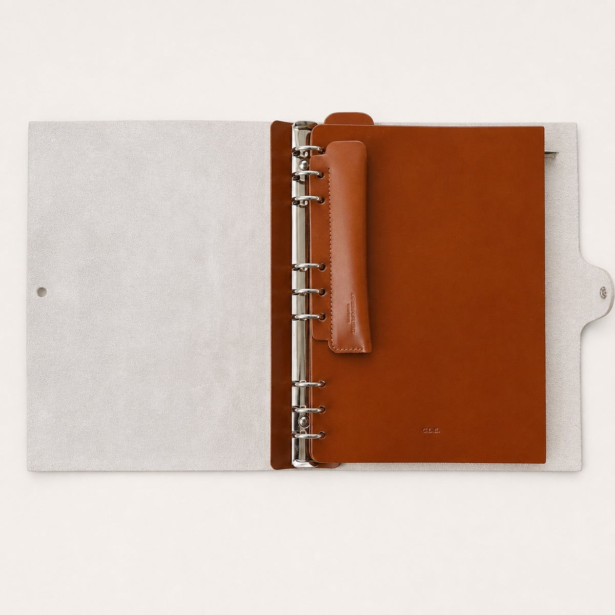 Ring Journal Pen Sleeve | Italian Vacchetta Leather Add-On