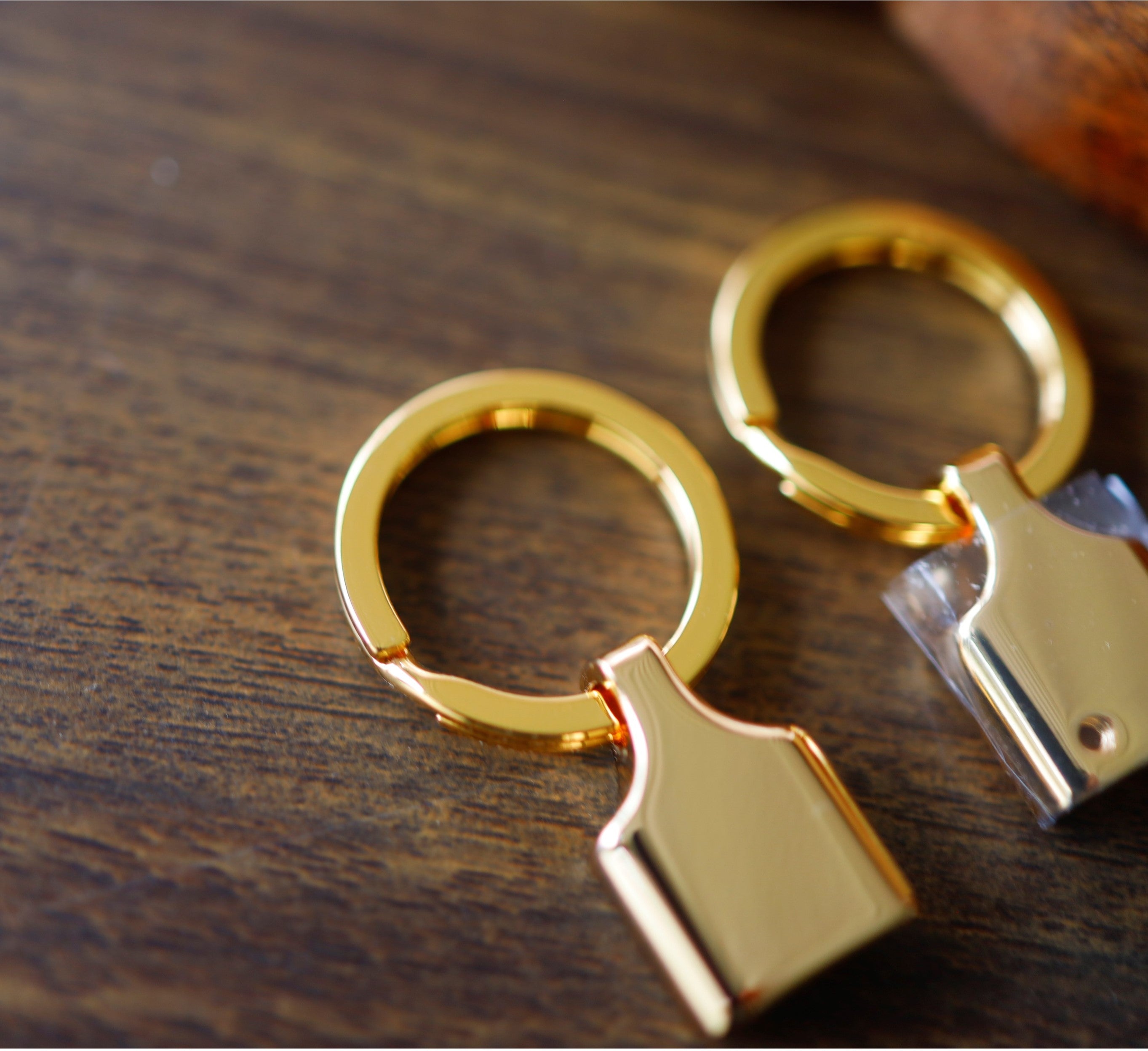 Key Fob Hardware (Gold/Nickel)