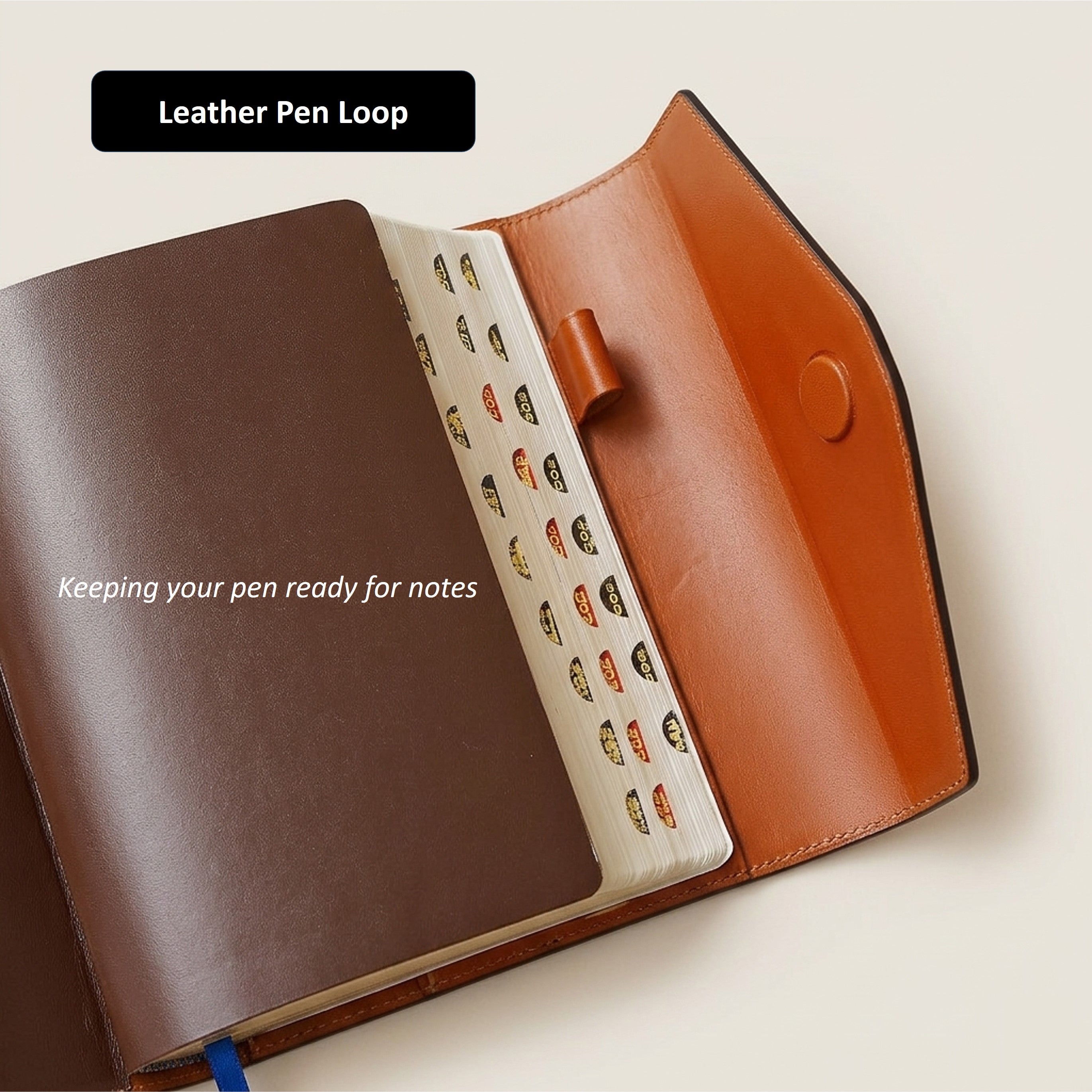 Magnetic Leather Bible Cover - German Noblessa Leather