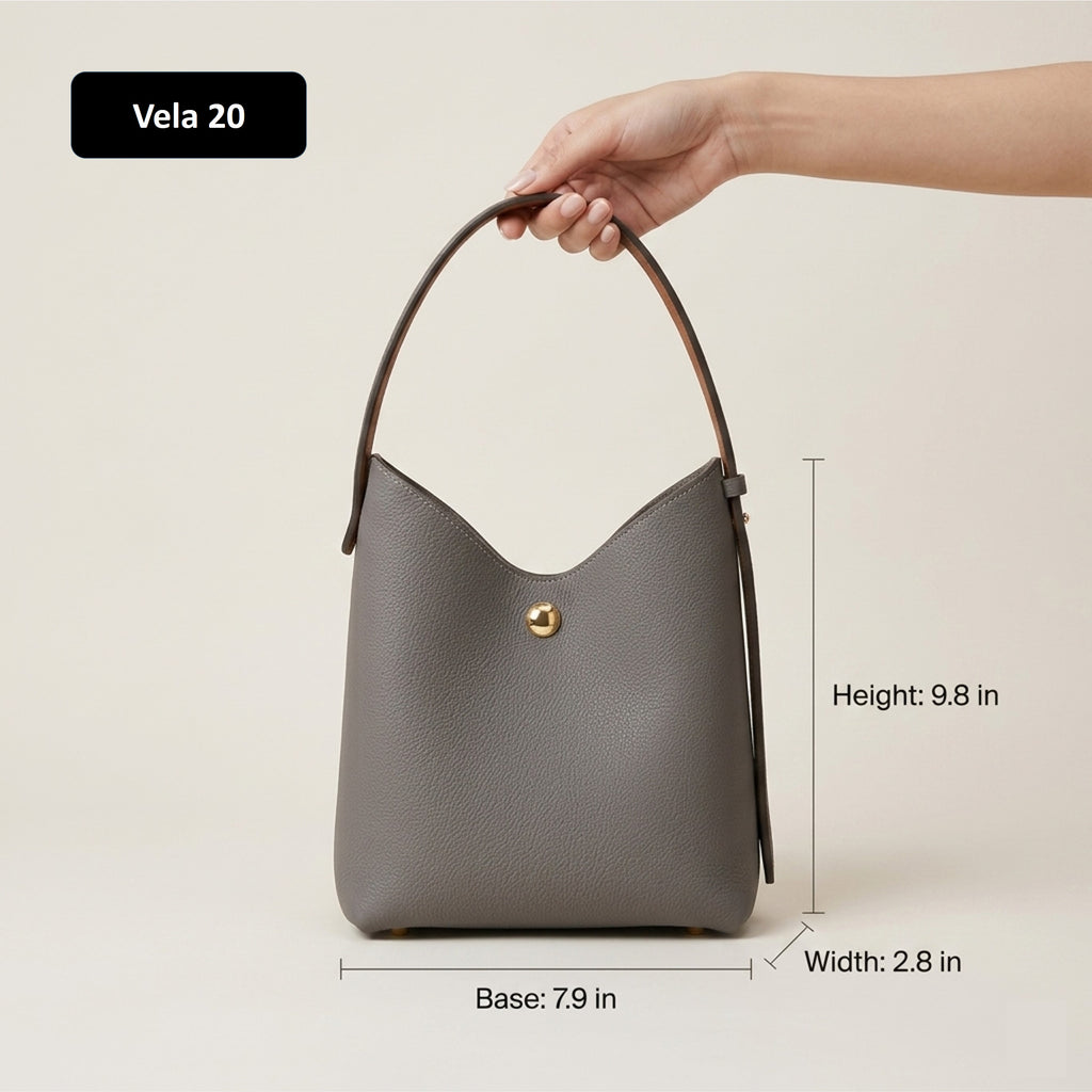 Vela 20 | German Togo Leather Tote