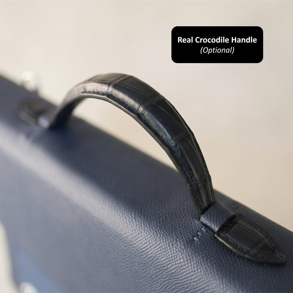 The Vertex: Bespoke Noblessa Leather Briefcase