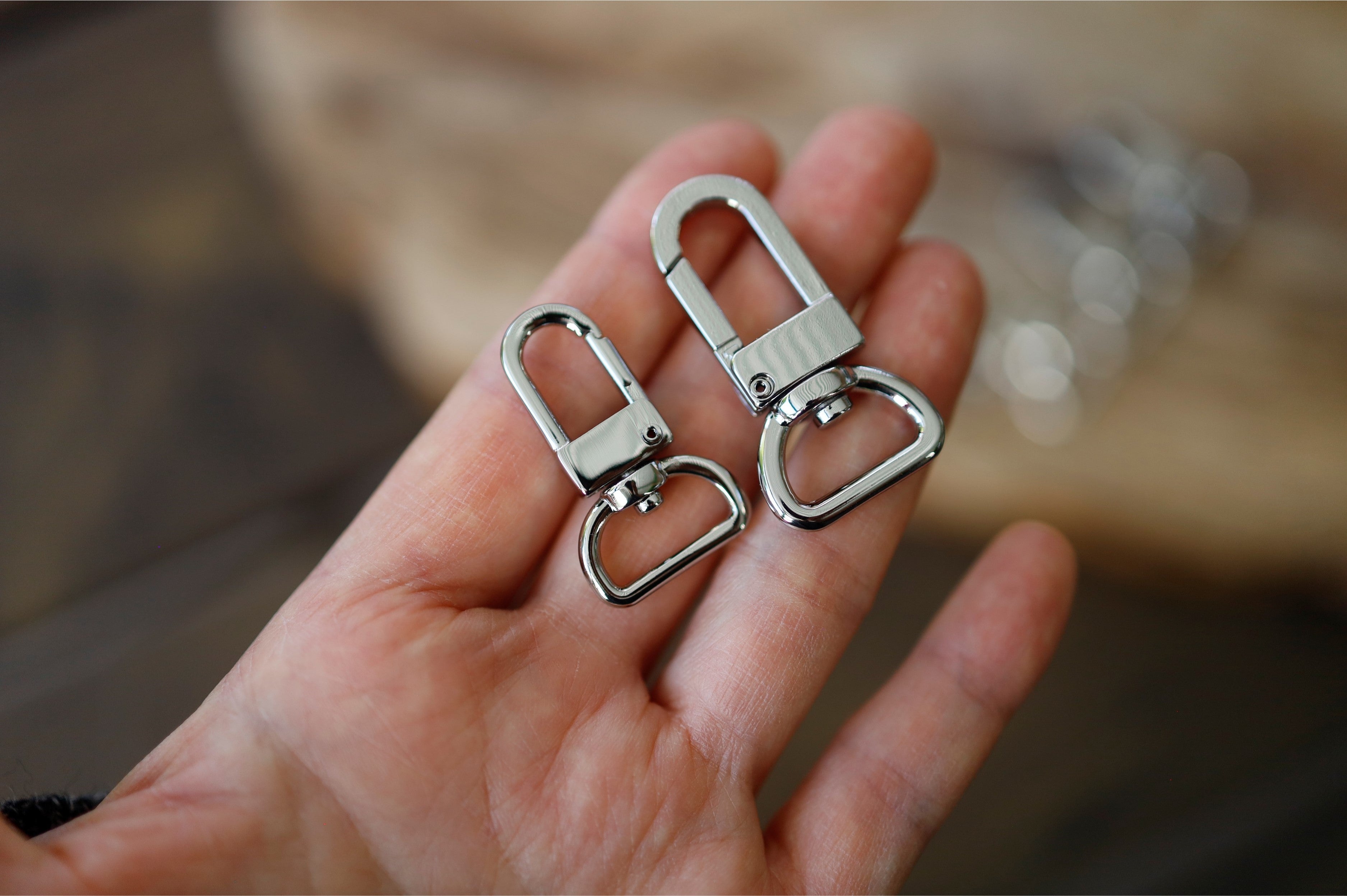 Swivel Clasps (Nickel, 1.34” X 0.79”)