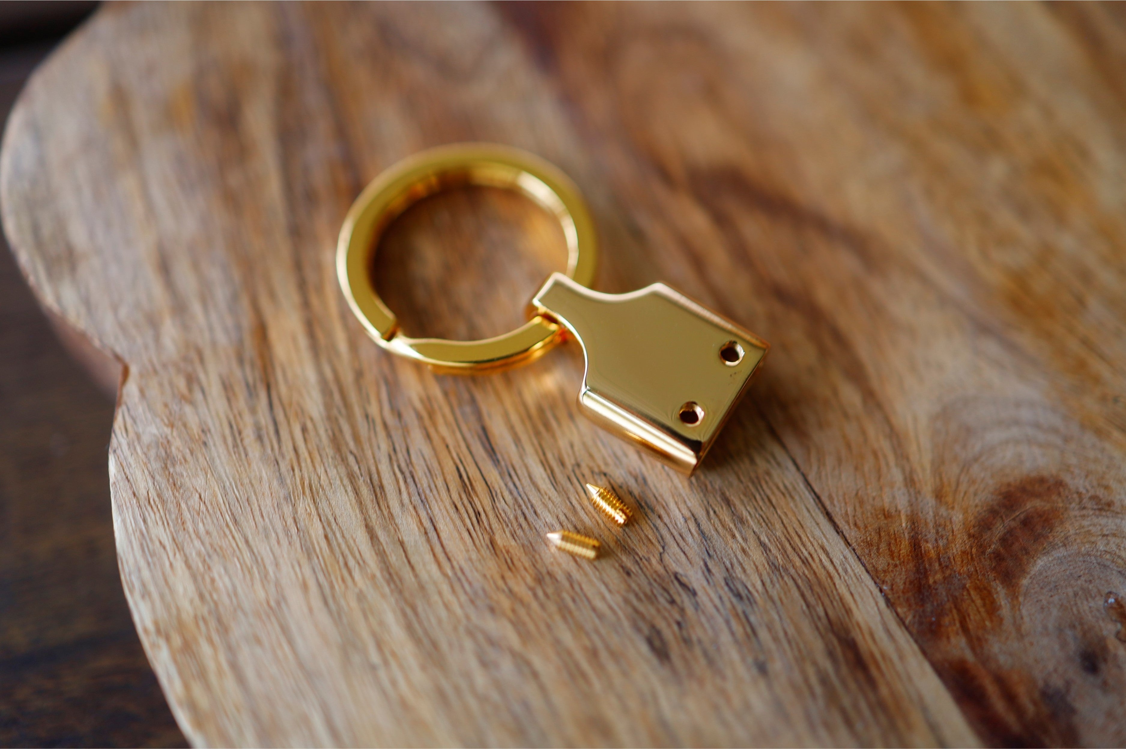 Key Fob Hardware (Gold/Nickel)