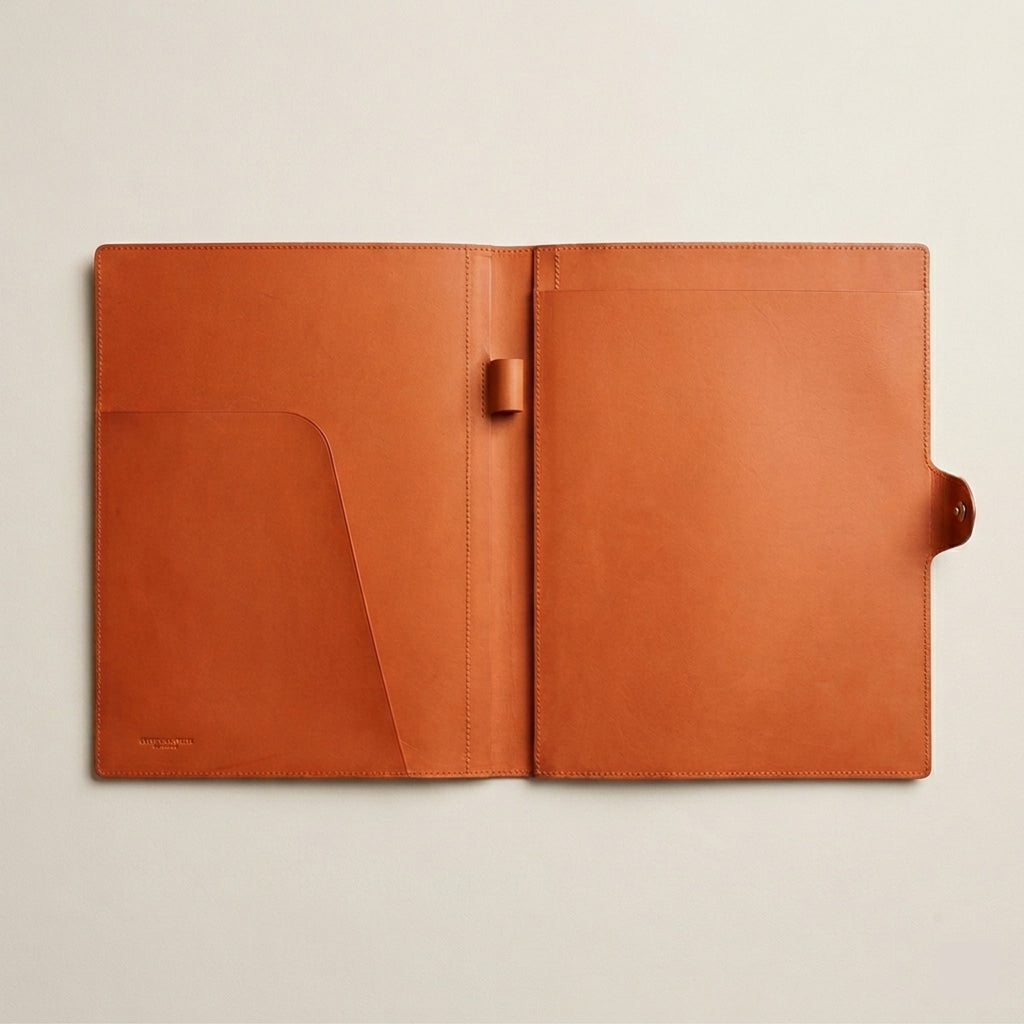 Letter Size Legal Pad Portfolio in German Noblessa Leather