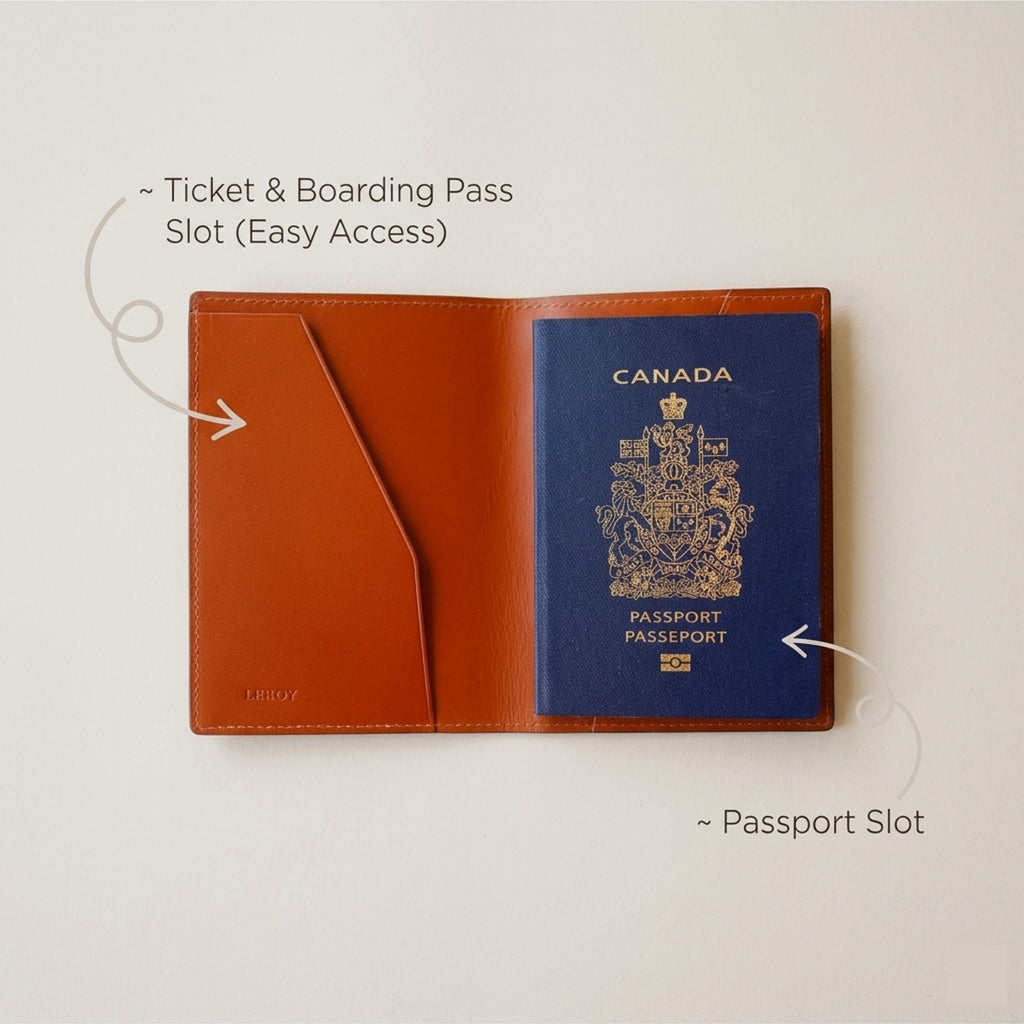 German Noblessa Leather Passport Cover (Slim Edition)