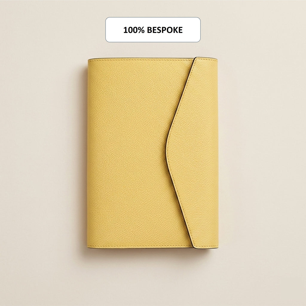 Custom Snap Notebook Cover in Noblessa Leather