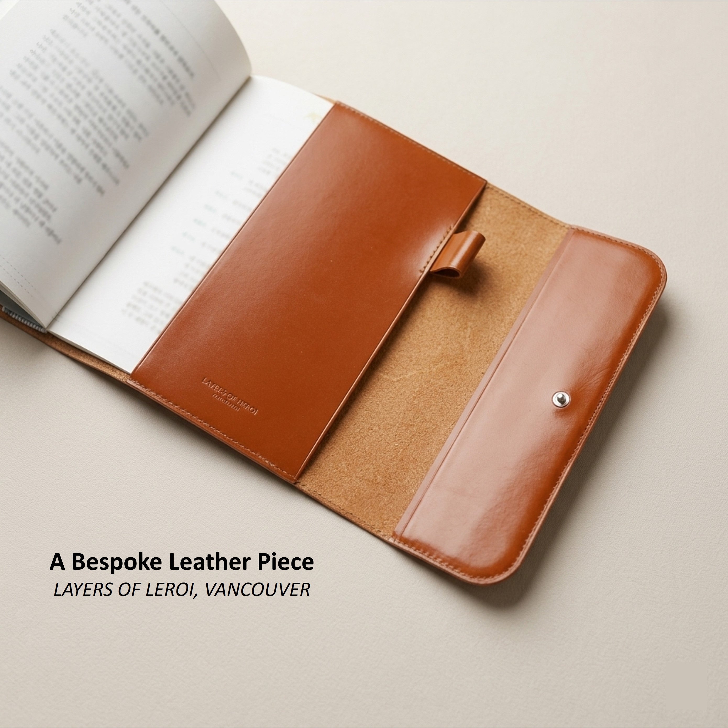 Snap Leather Bible Cover - Italian Walpier Vacchetta