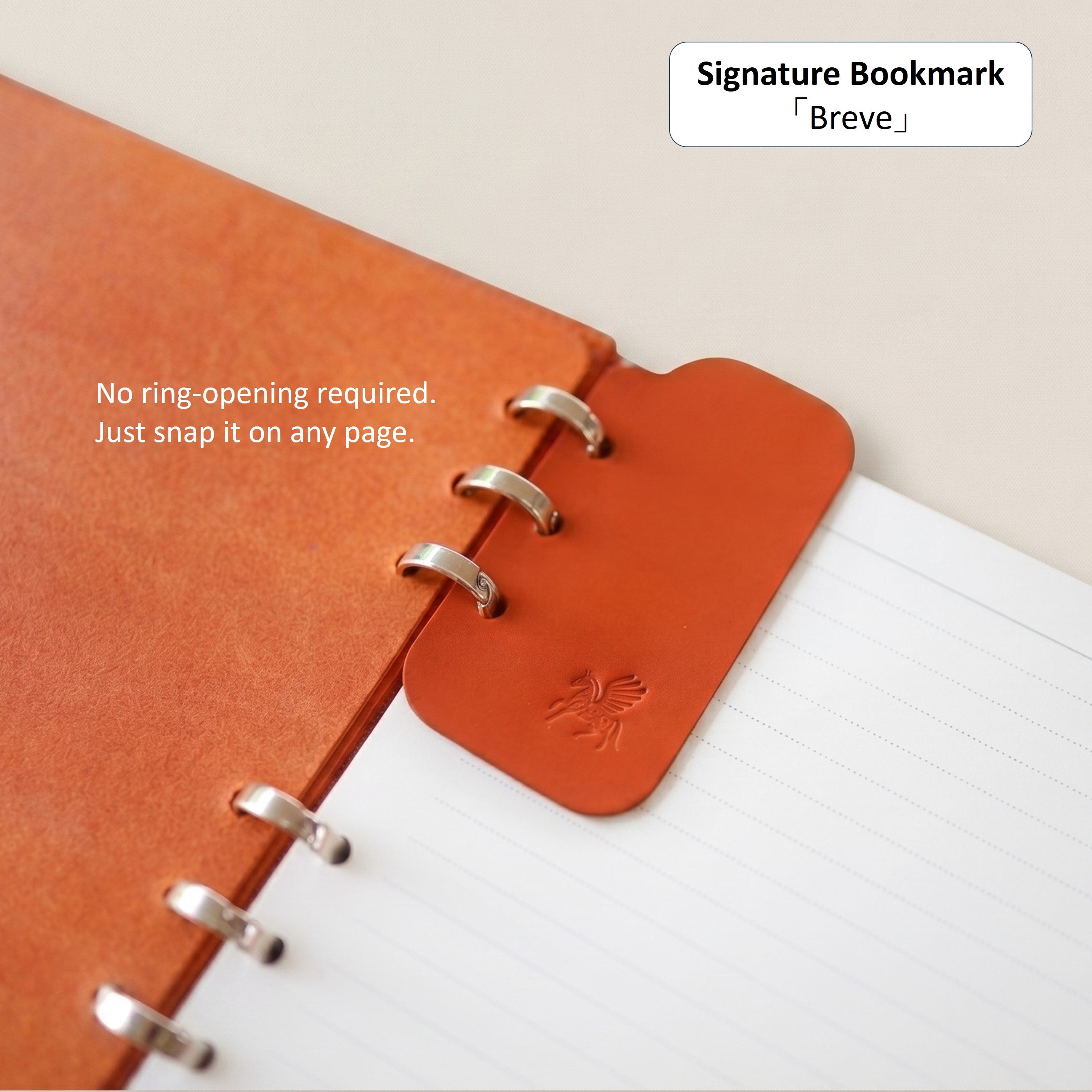 A6 Smart Ring Binder in German Noblessa Leather