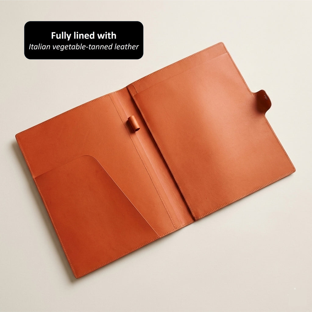 Letter Size Legal Pad Portfolio in German Noblessa Leather