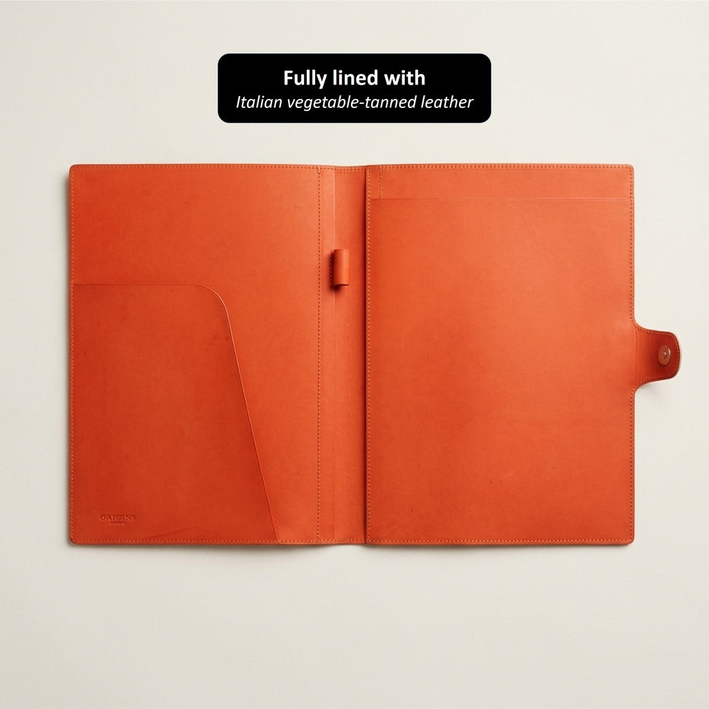 「SIGNATURE Edition」 Legal Pad Portfolio in German Noblessa Leather
