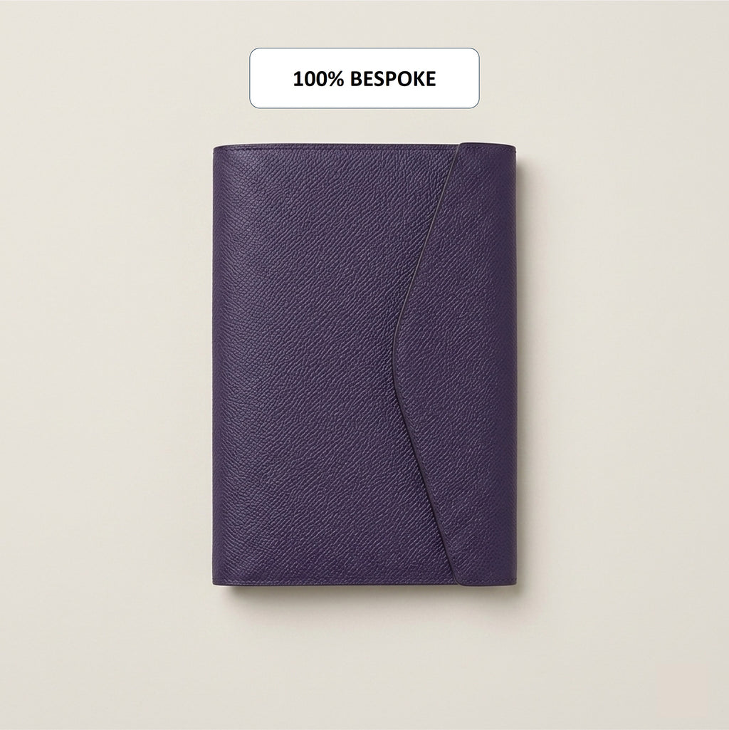 Custom Snap Notebook Cover in Noblessa Leather