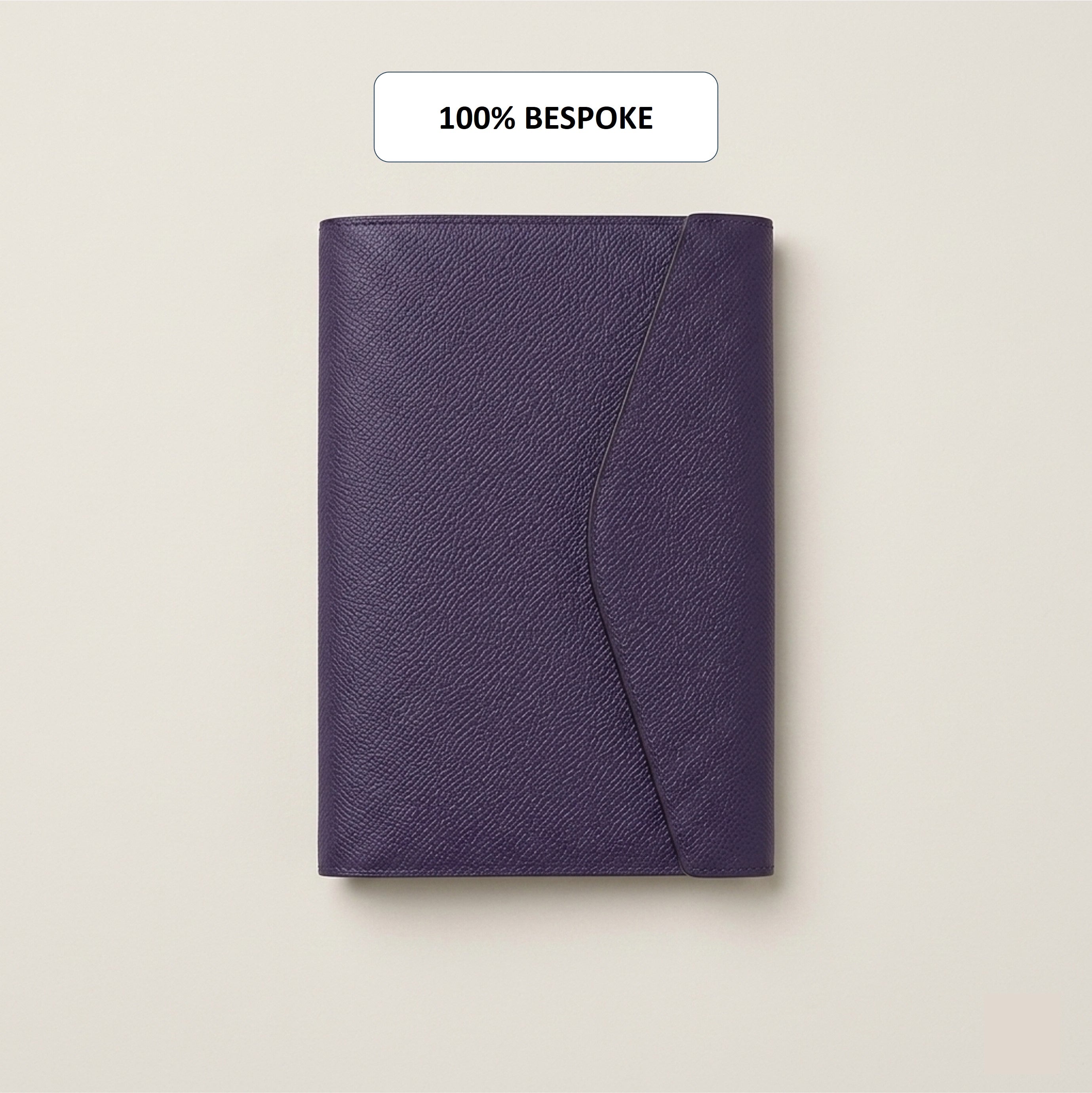 Custom Snap Notebook Cover in Noblessa Leather