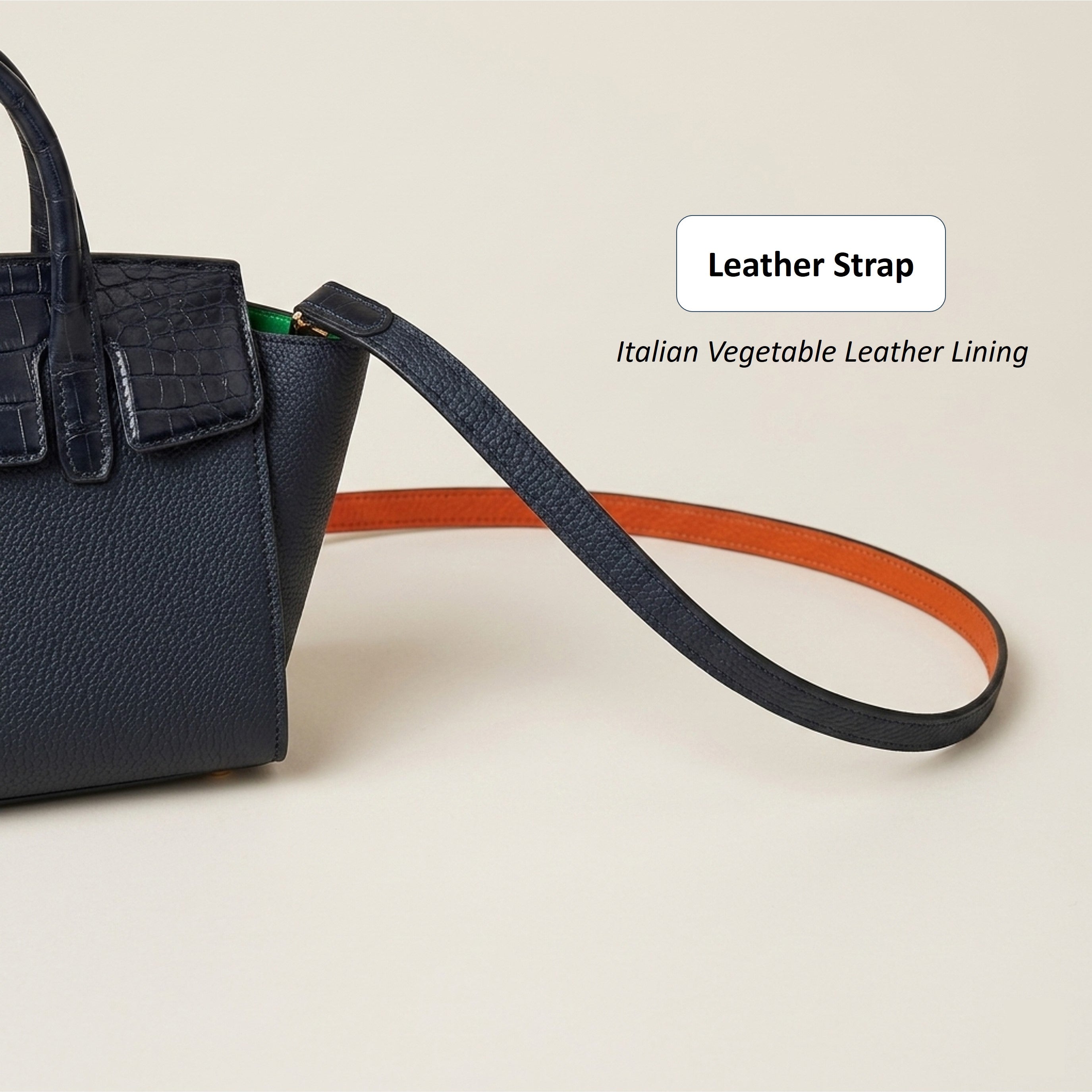 Fog Bag 19 Exotic Edition | German Togo & Crocodile Leather Tote