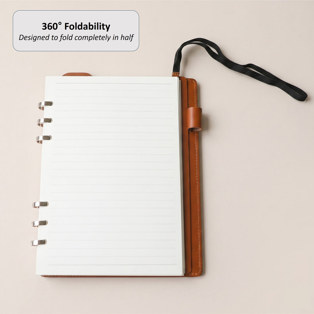 「INSIGHT」Edition A5 Smart Ring Binder in German Noblessa Leather