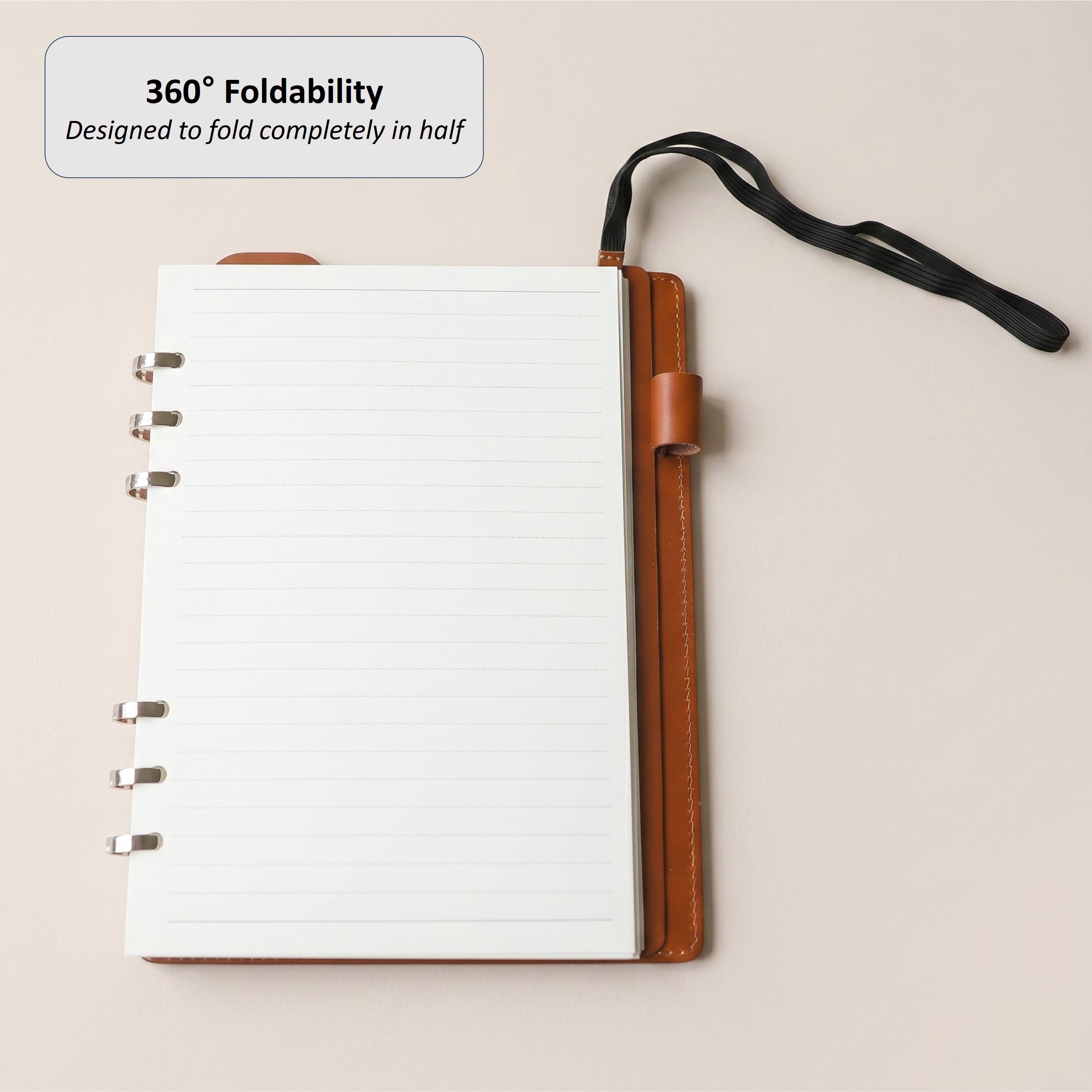 「INSIGHT」Edition A5 Smart Ring Binder in German Noblessa Leather