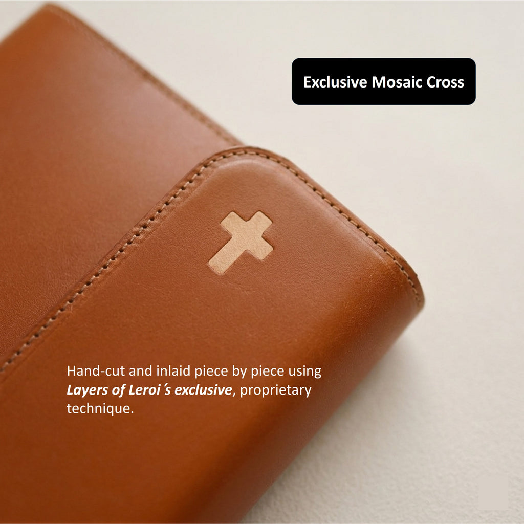 Snap Leather Bible Cover - Italian Walpier Vacchetta