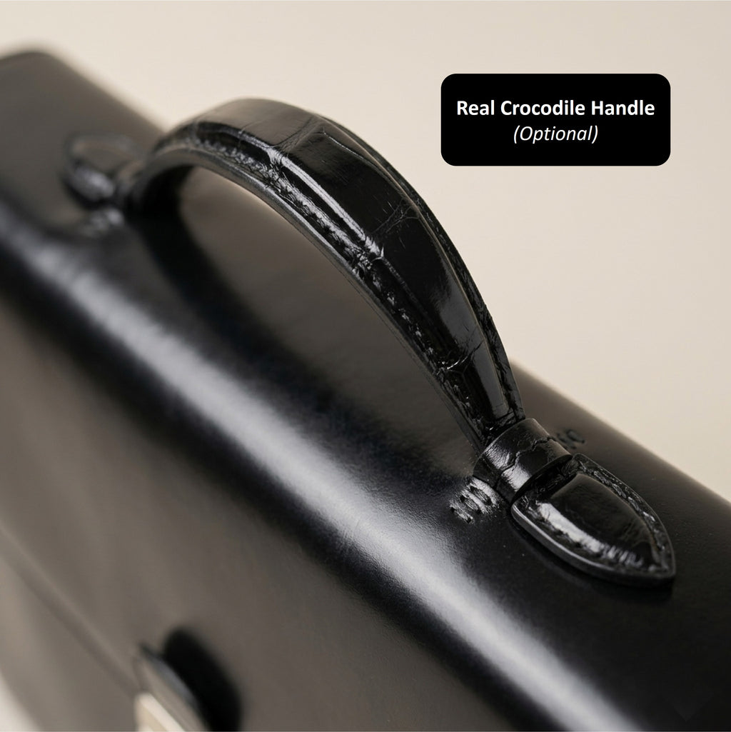 The Legacy: Bespoke Bridle Leather Briefcase