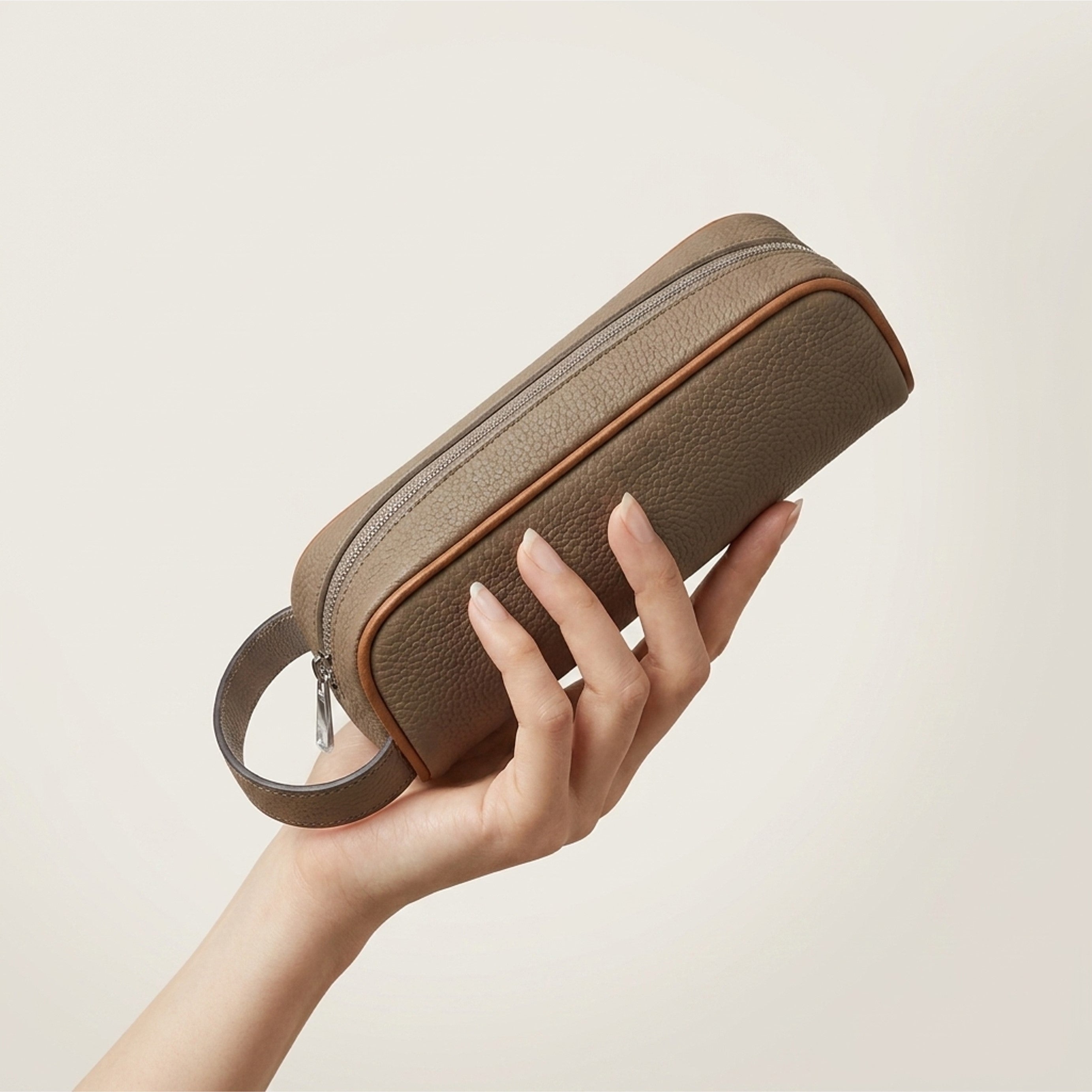 Perlinger Togo Leather Minimalist Pencil Case