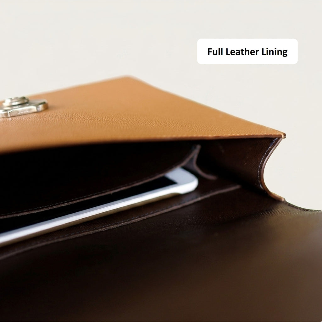 The Vertex: Bespoke Noblessa Leather Briefcase