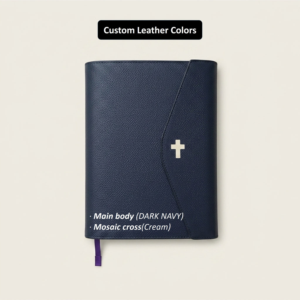 Magnetic Leather Bible Cover - German Noblessa Leather
