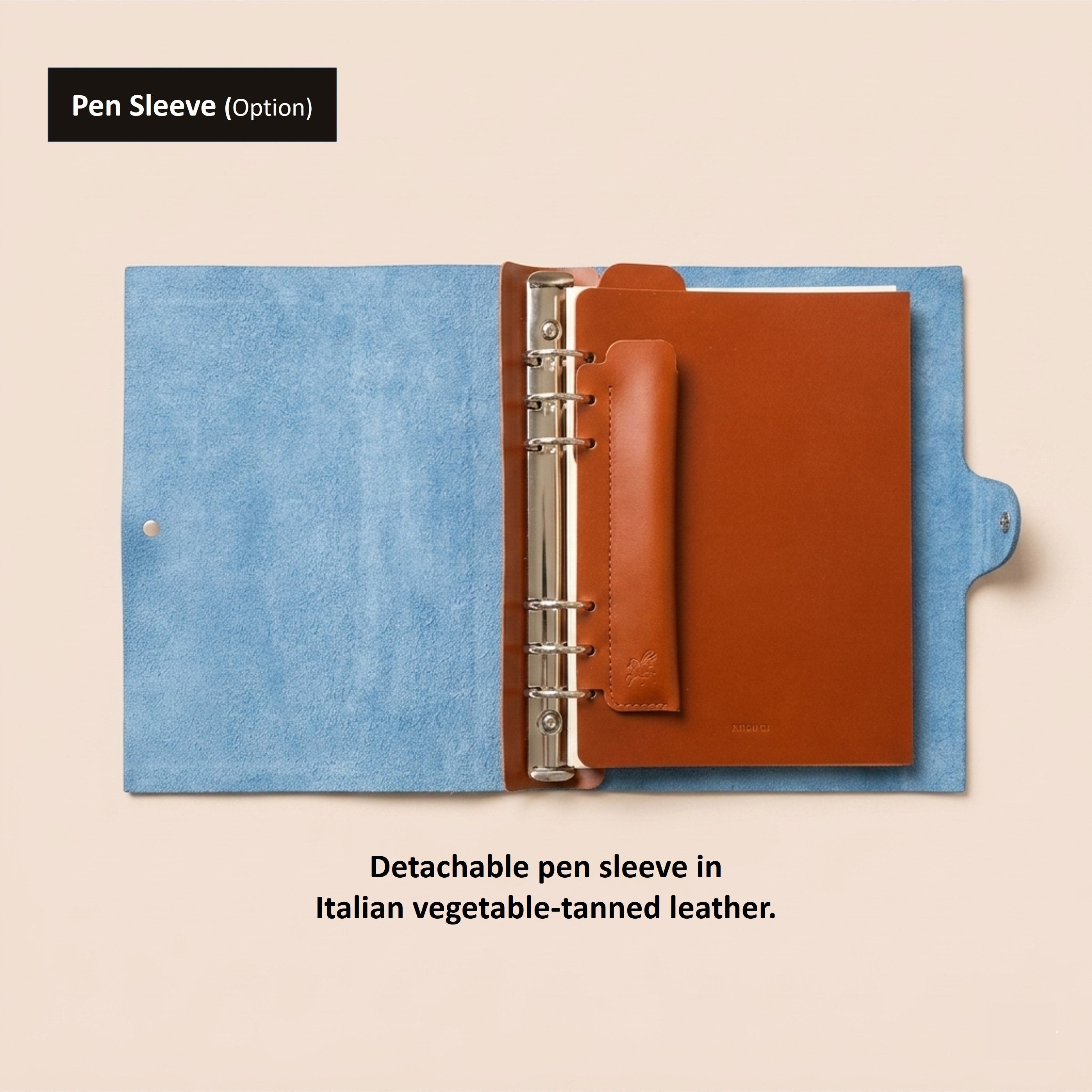 A5 Journal in  German Togo Leather