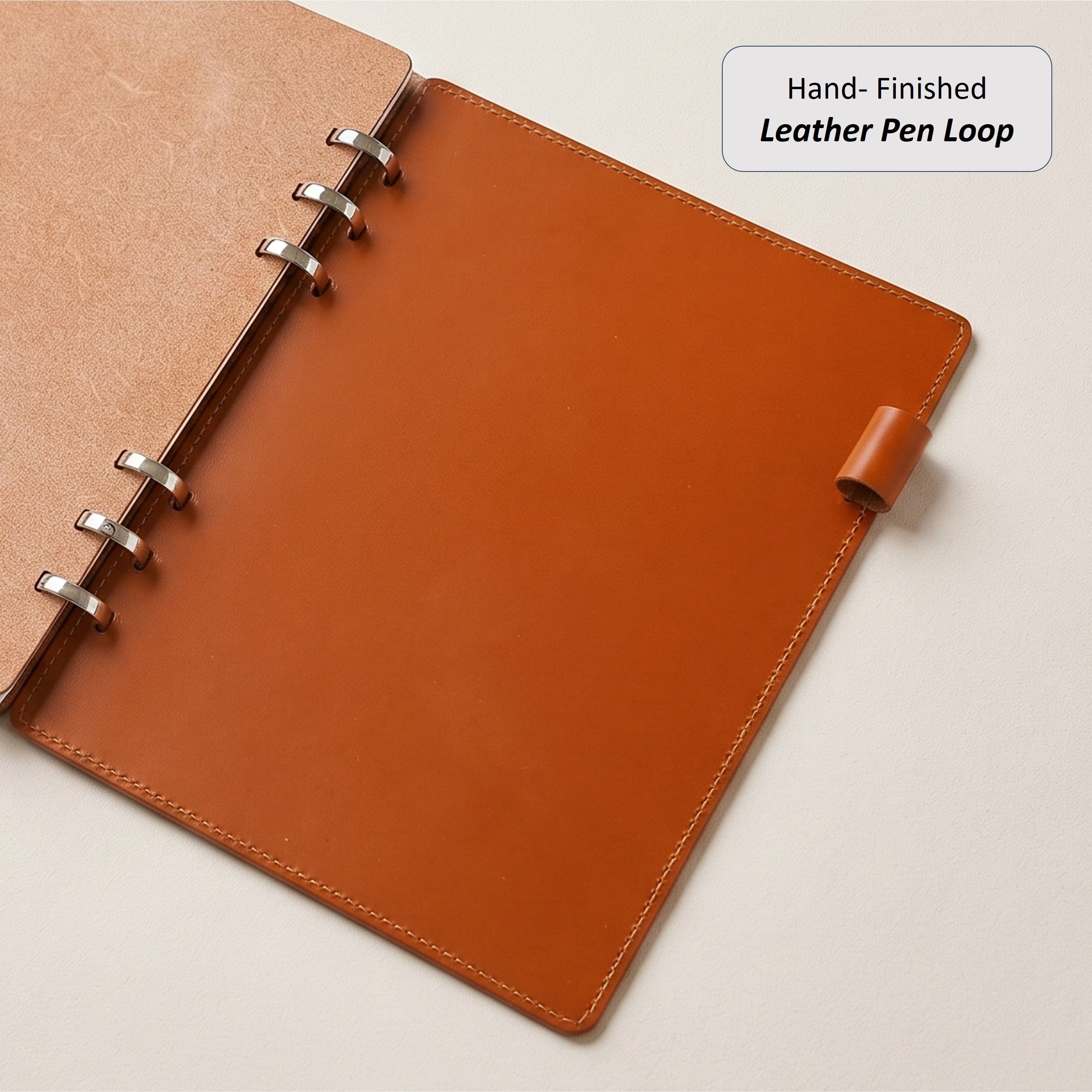 「INSIGHT」Edition A5 Smart Ring Binder in German Noblessa Leather