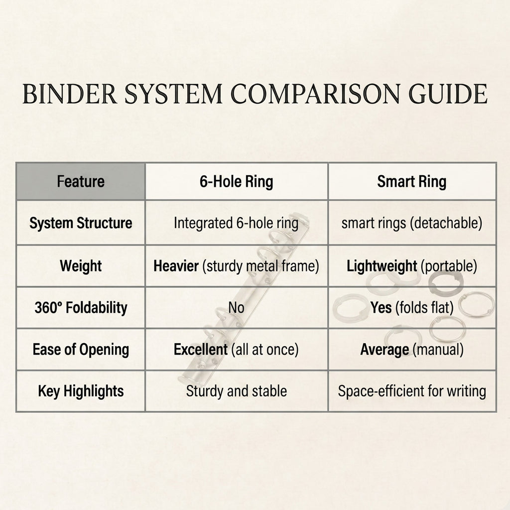 A7 Smart Ring Binder in German Noblessa Leather