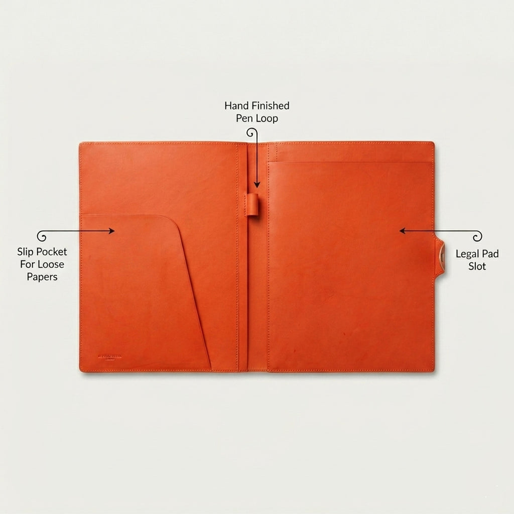 「SIGNATURE Edition」 Legal Pad Portfolio in German Noblessa Leather