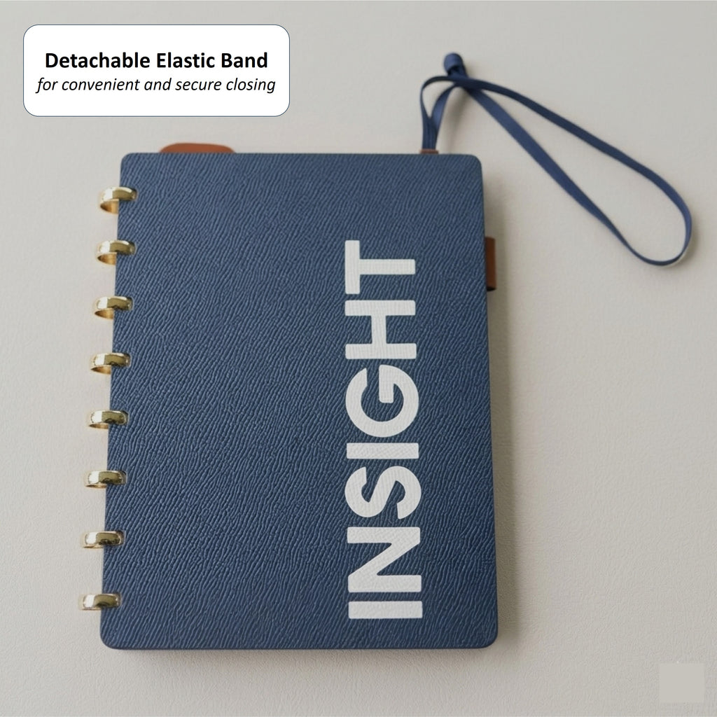 「INSIGHT」Edition Discbound Planner in German Noblessa Leather