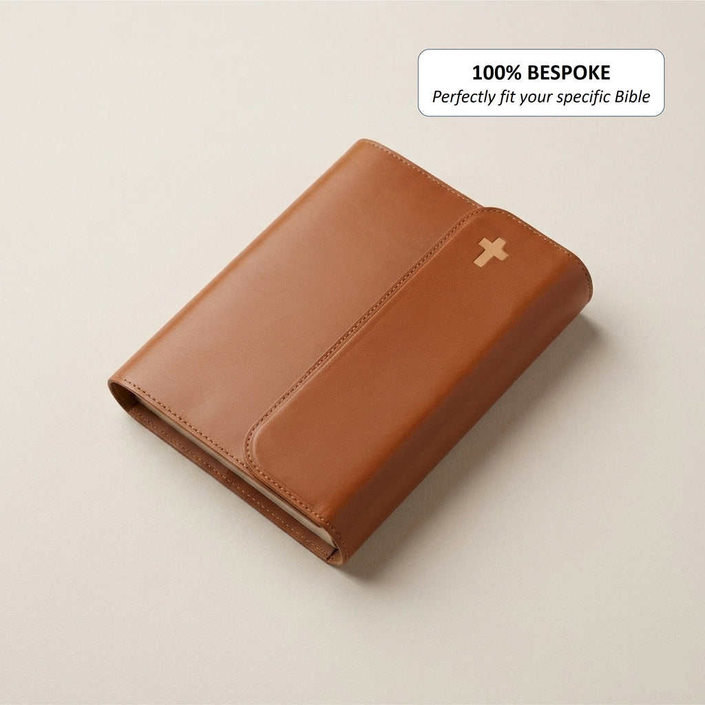 Snap Leather Bible Cover - Italian Walpier Vacchetta