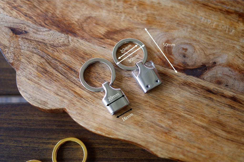 Key Fob Hardware (Gold/Nickel)