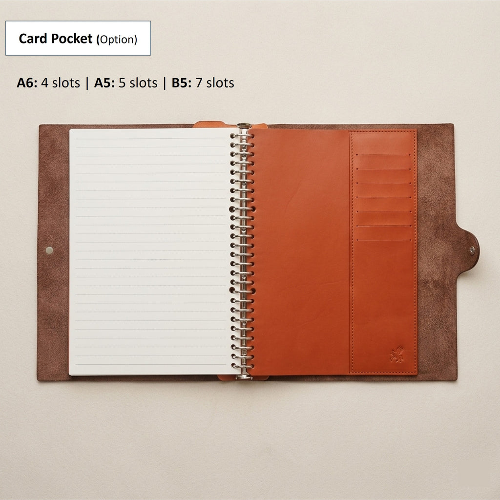 B5 Journal in  German Togo Leather