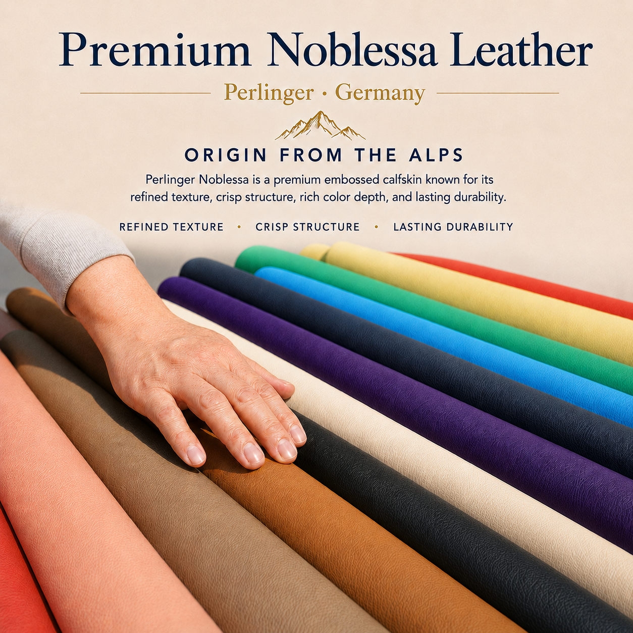 German Noblessa Leather Tea Coasters