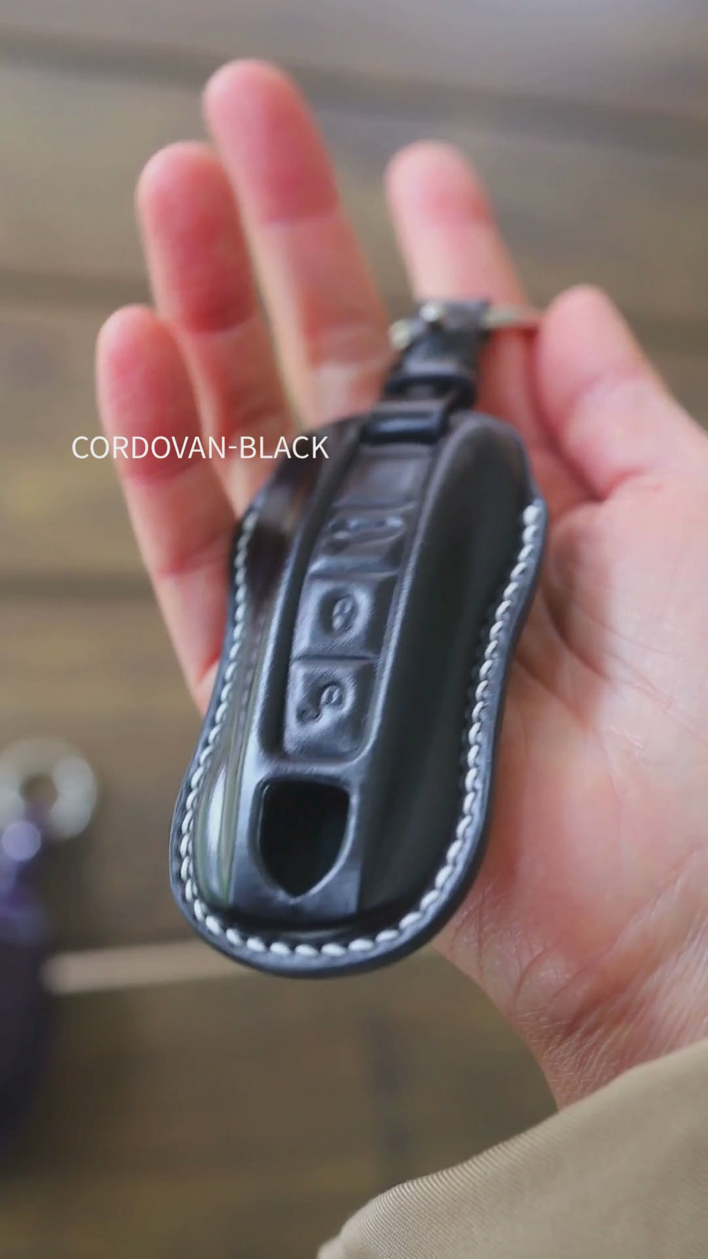 Porsche Key Fob Case | Shinki Shell Cordovan